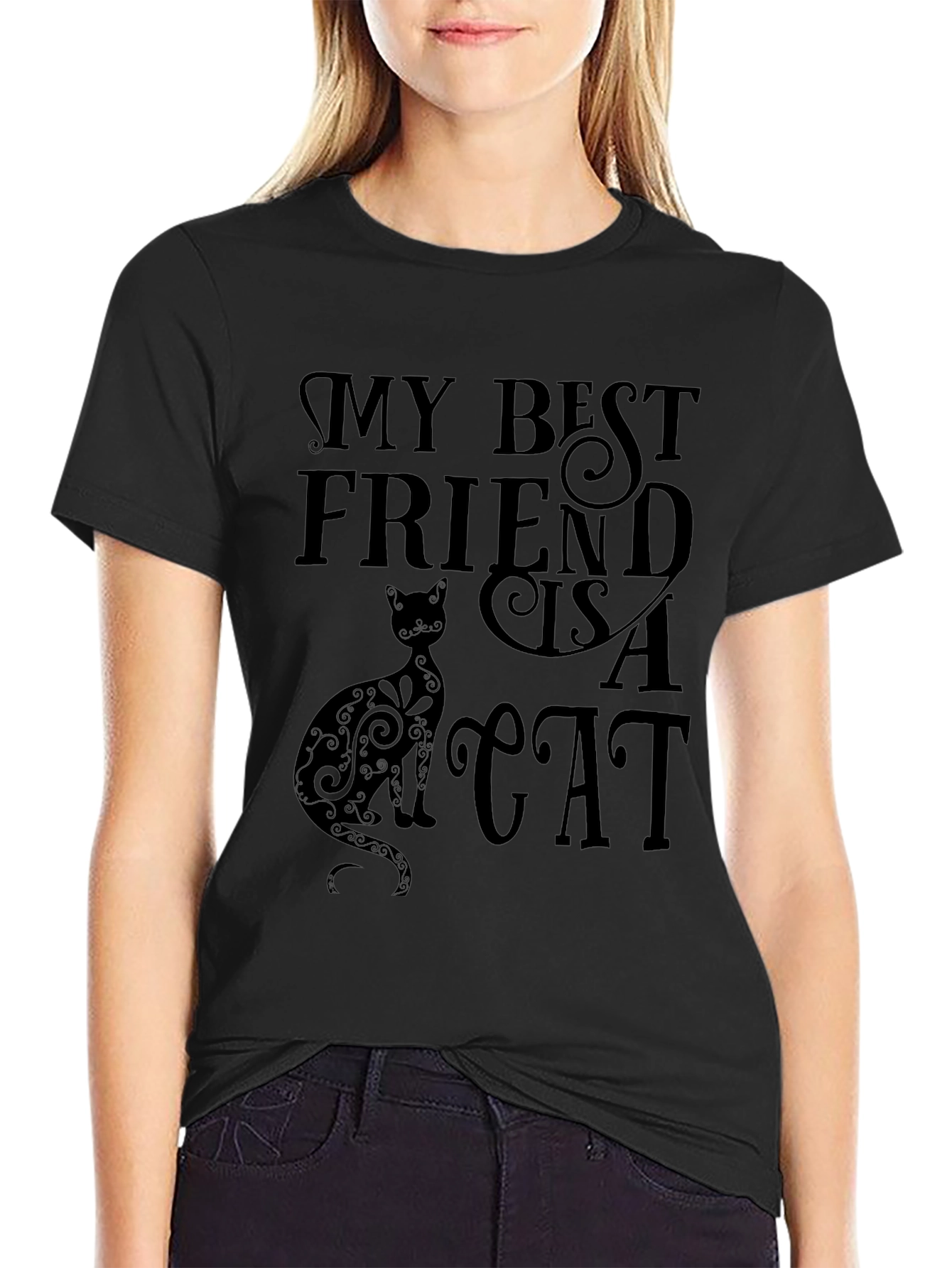 My Best Friend is a Cat Graphic Tee