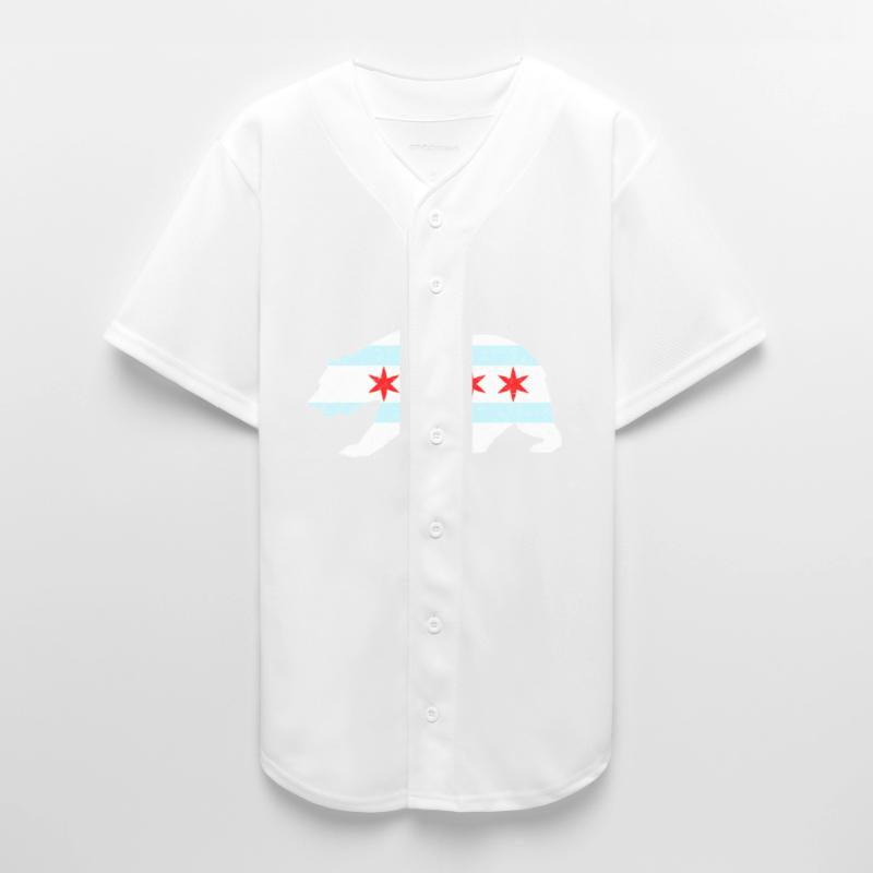 Sweet Vintage Retro Chicago City Flag Bear