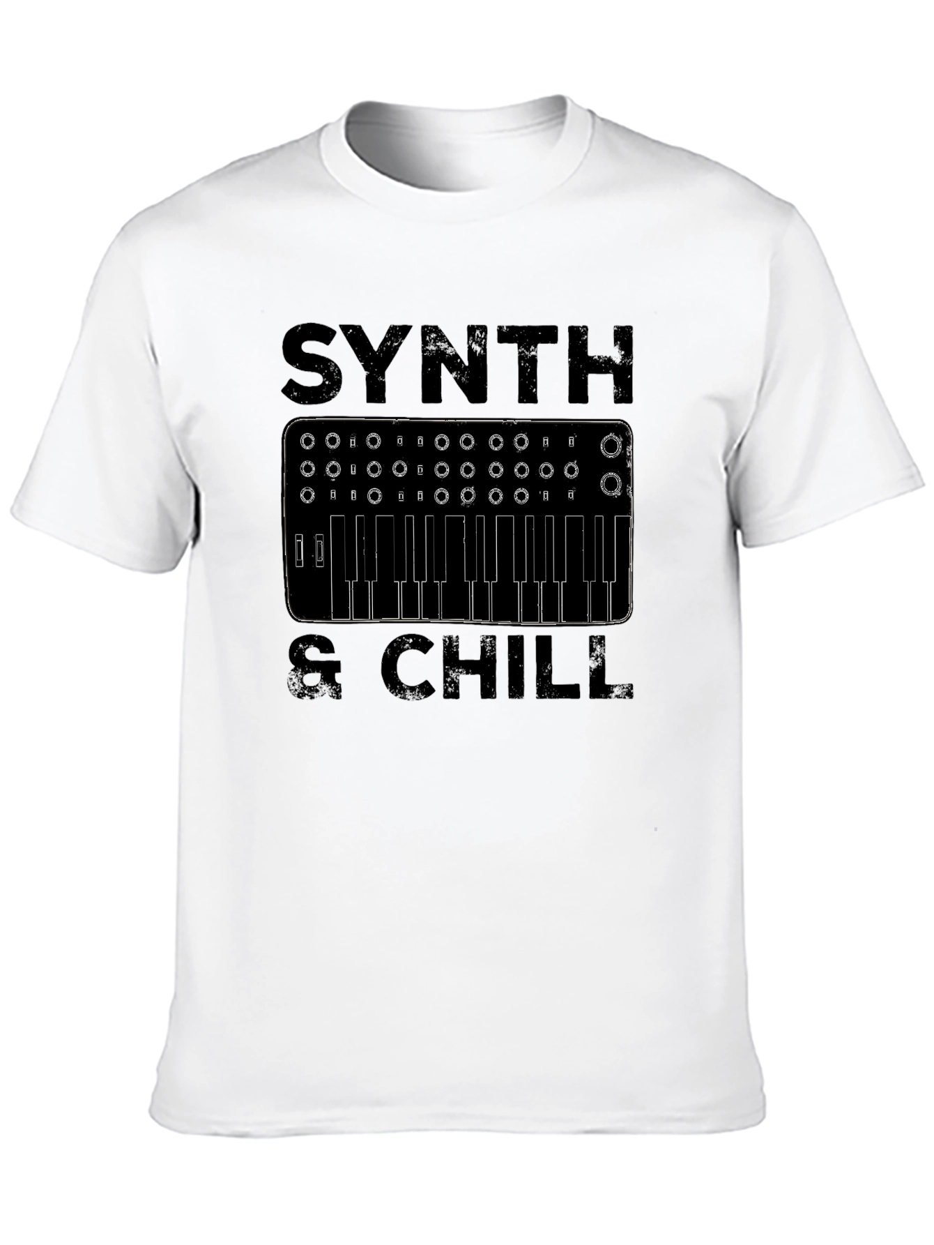 Synth & Chill T-Shirt - Music Lover Tee