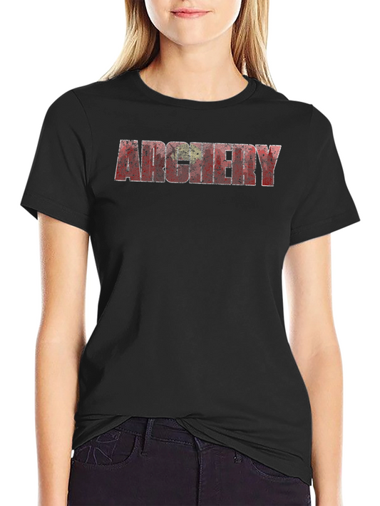 Archery Graphic Tee - Black Cotton Shirt