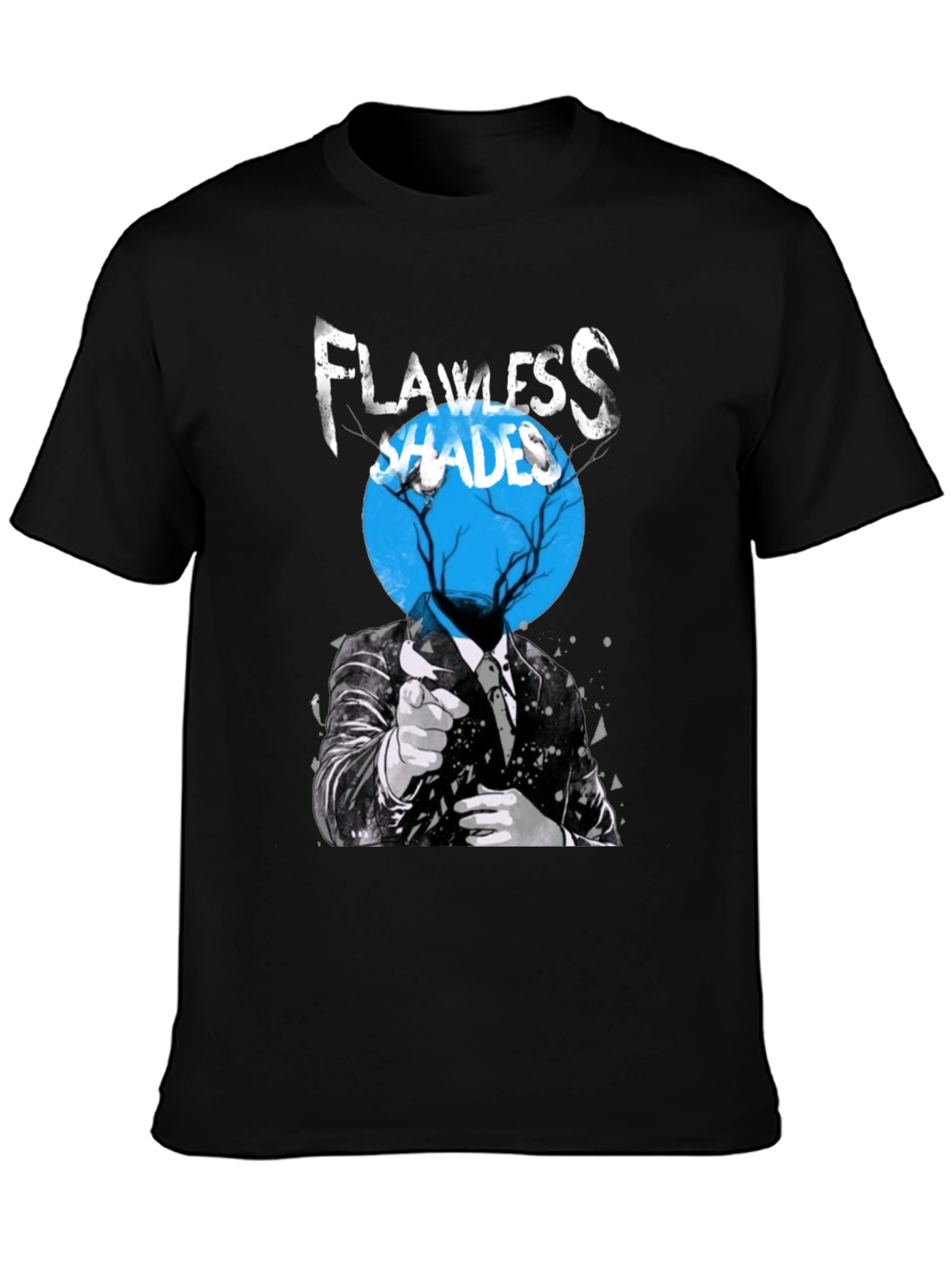 Flawless Shades Graphic Print Black T-Shirt
