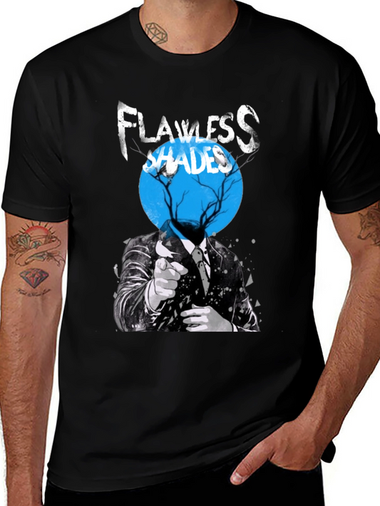 Flawless Shades Graphic Print Black T-Shirt