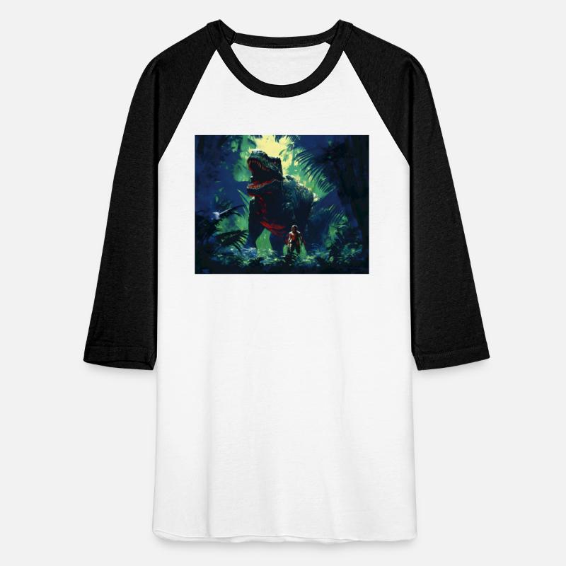 T-Shirt viglomir Tyrannosaurus Rex next to a v