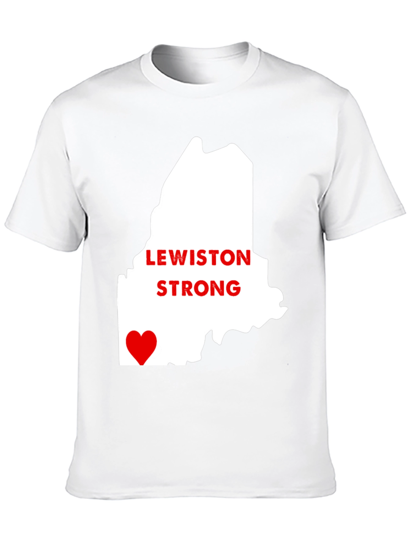 Lewiston Strong Graphic Tee - Maine Tribute