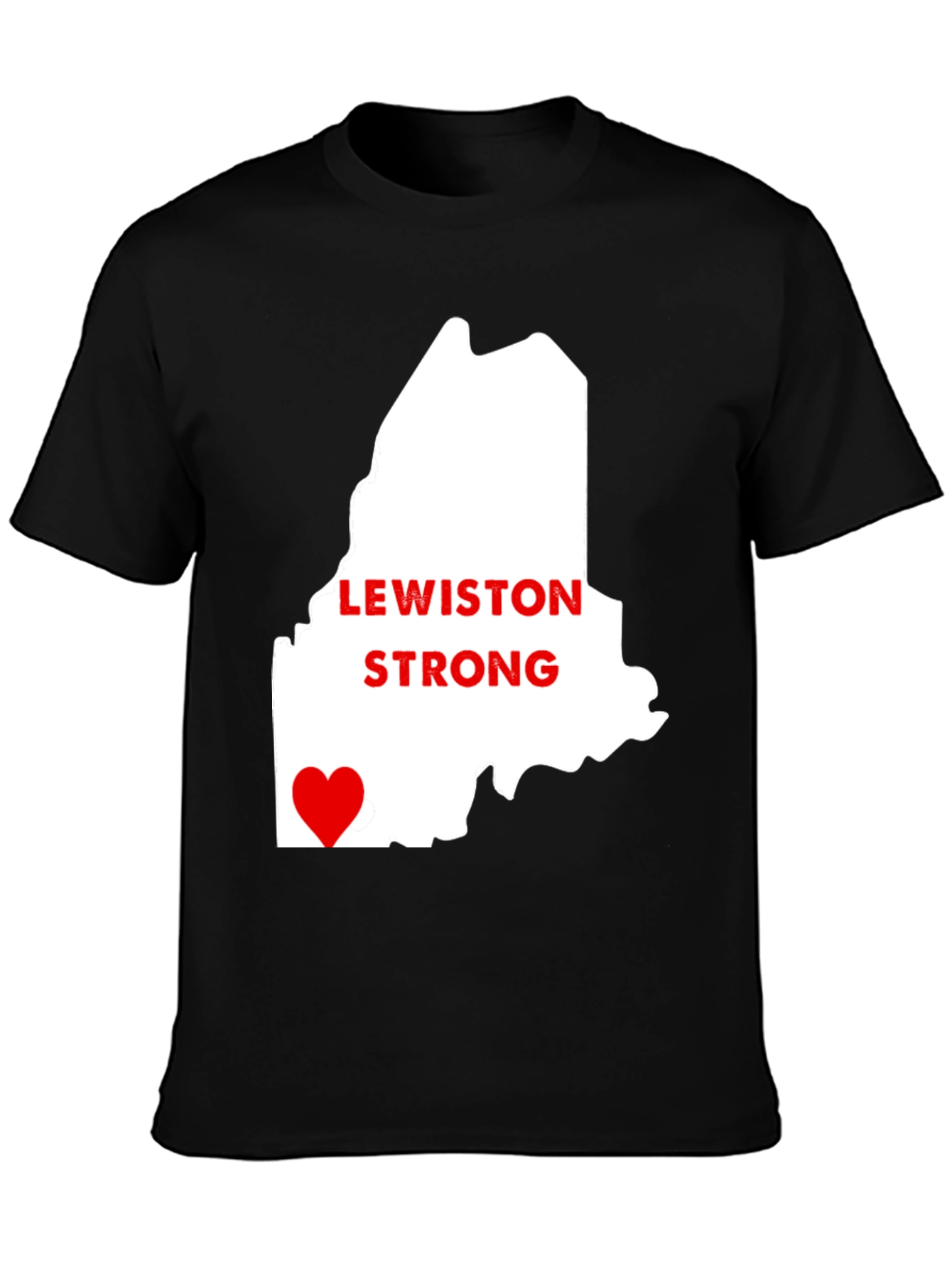 Lewiston Strong Graphic Tee - Maine Tribute