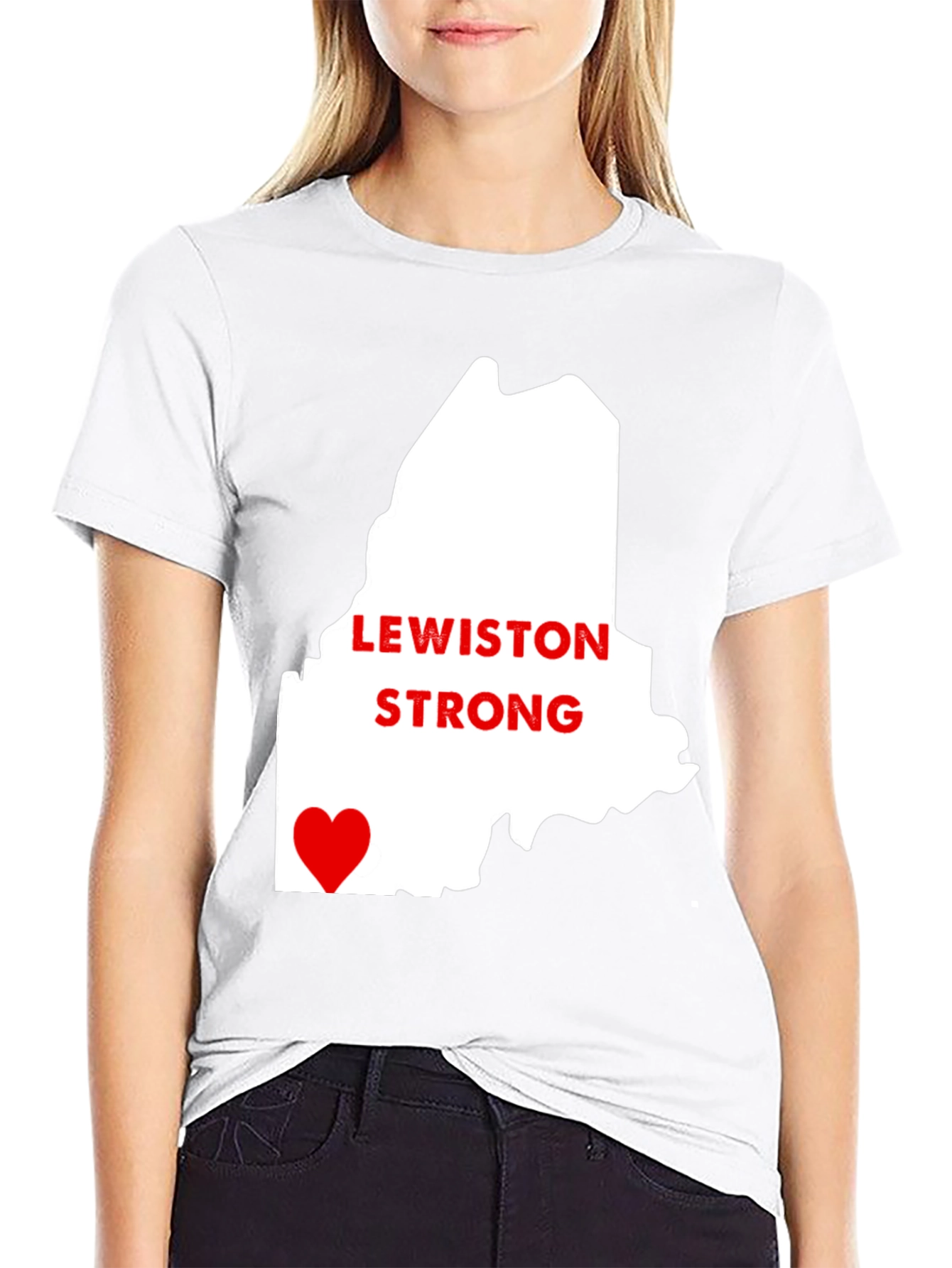 Lewiston Strong Graphic Tee - Maine Tribute