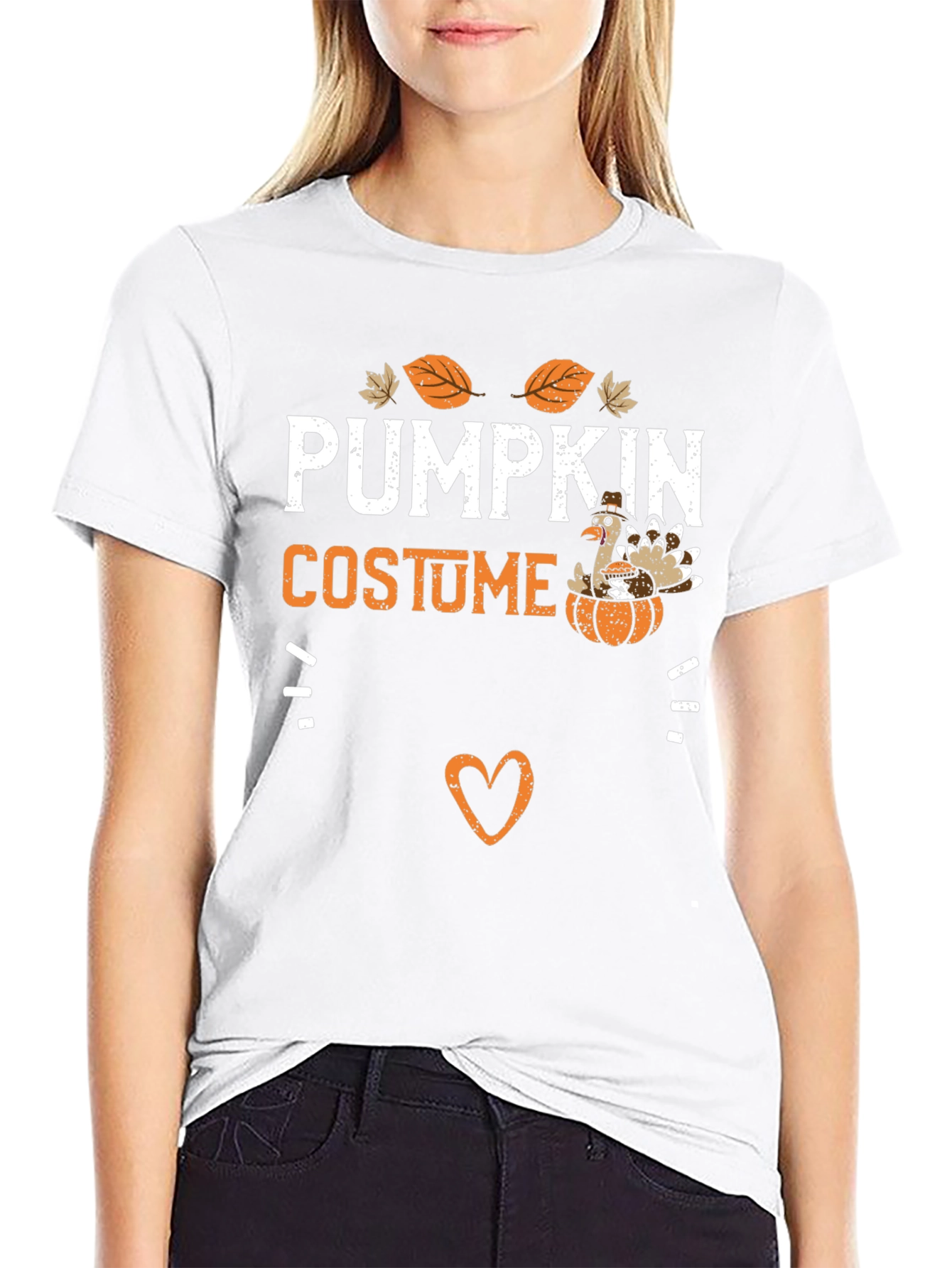 Thanksgiving Pumpkin Costume Turkey T-Shirt