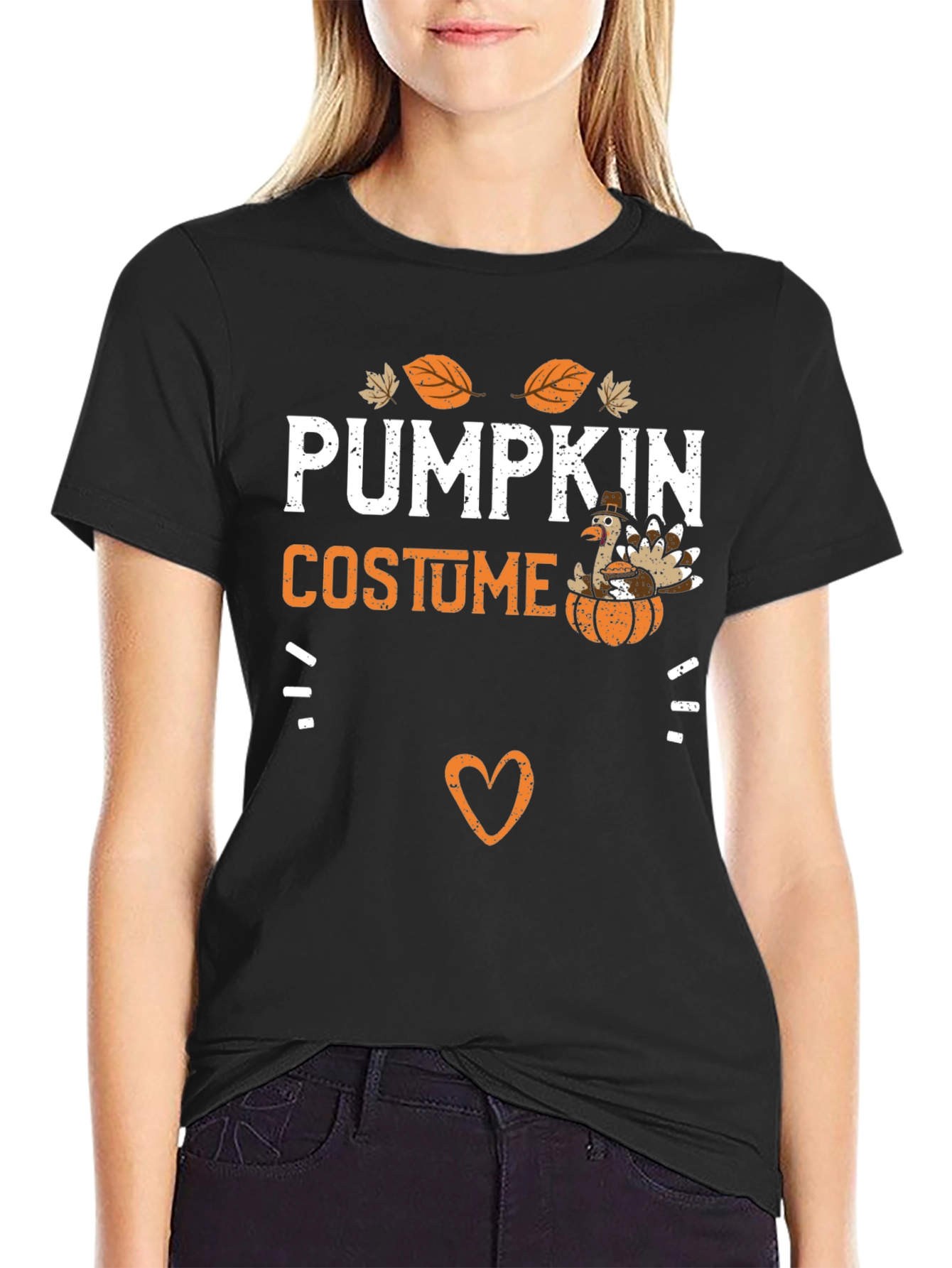 Thanksgiving Pumpkin Costume Turkey T-Shirt