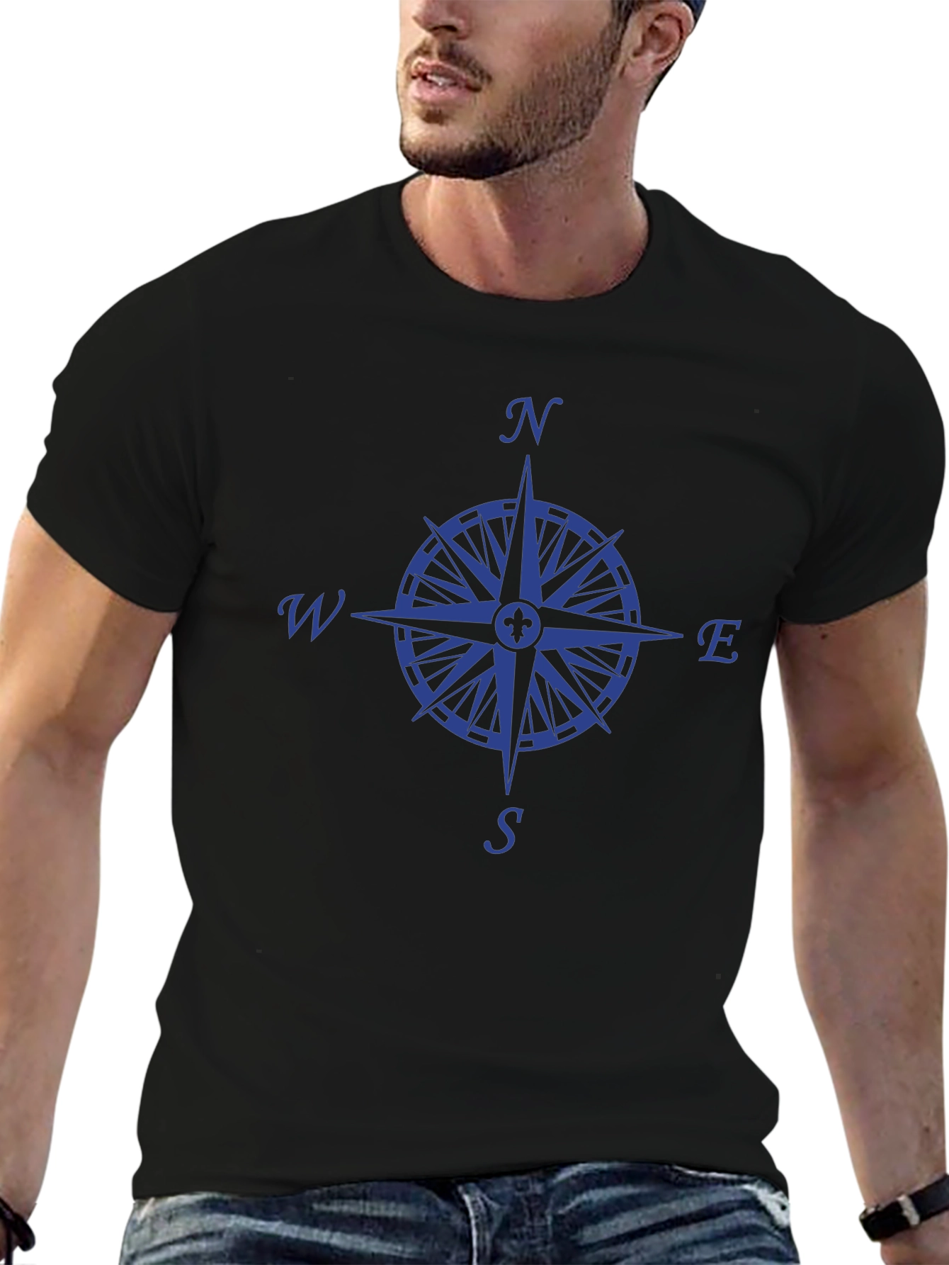 Compass Rose T-Shirt - Classic Nautical Design