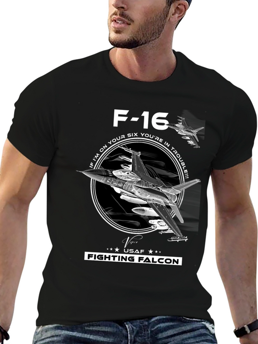 F-16 Fighting Falcon T-Shirt - USAF Pilot Tee
