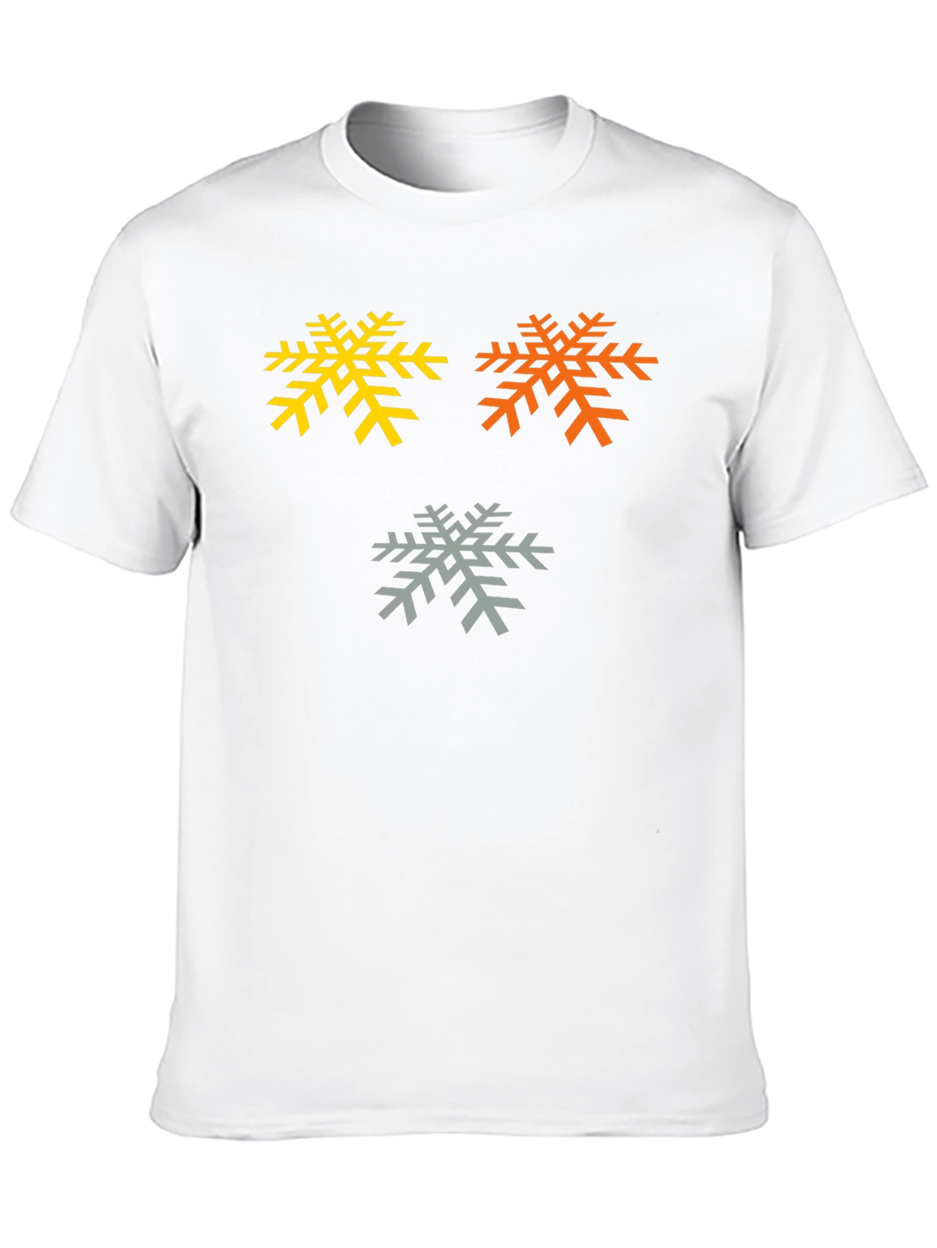 Snowflake Graphic Tee - Black Cotton Blend