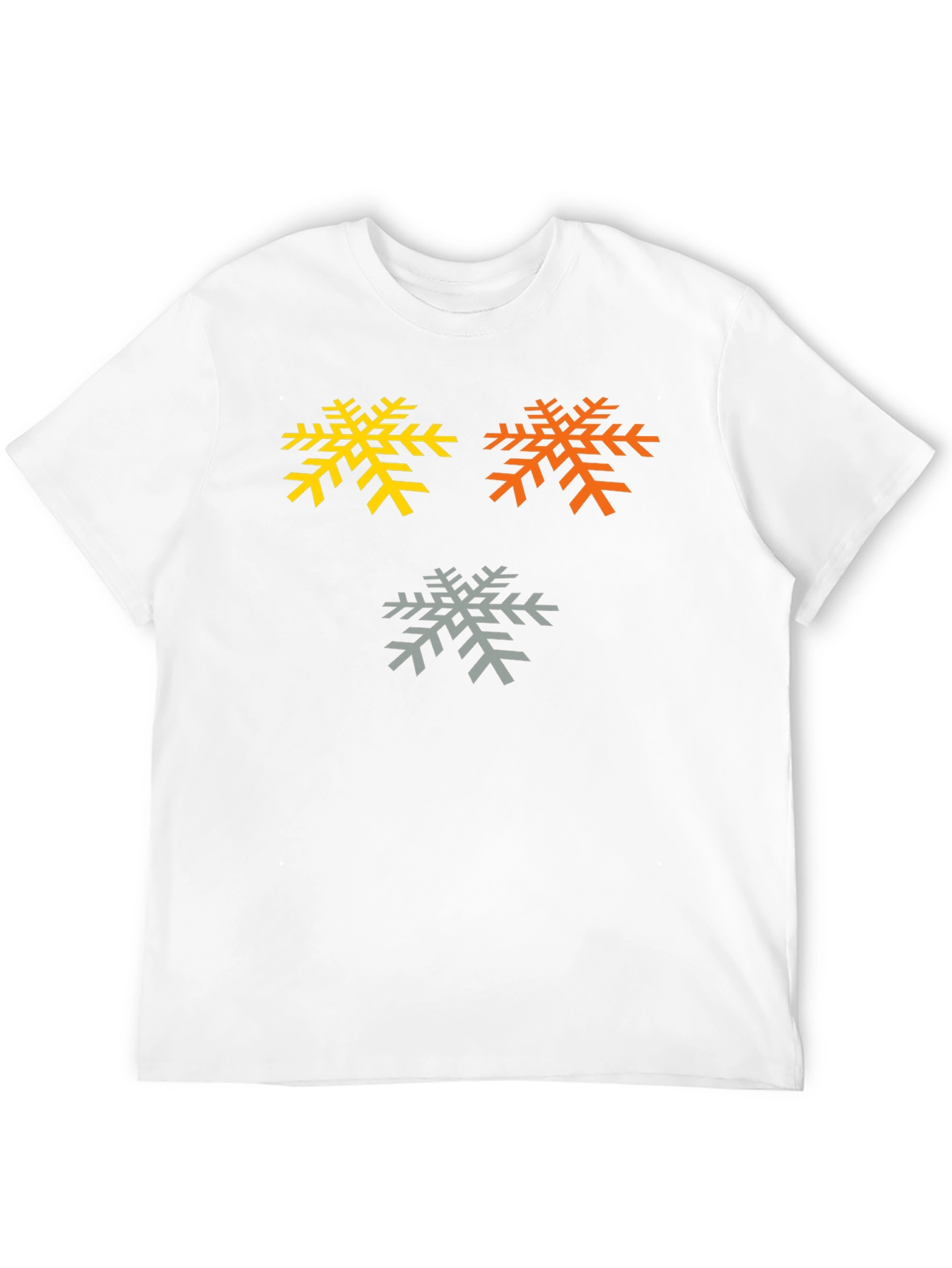 Snowflake Graphic Tee - Black Cotton Blend