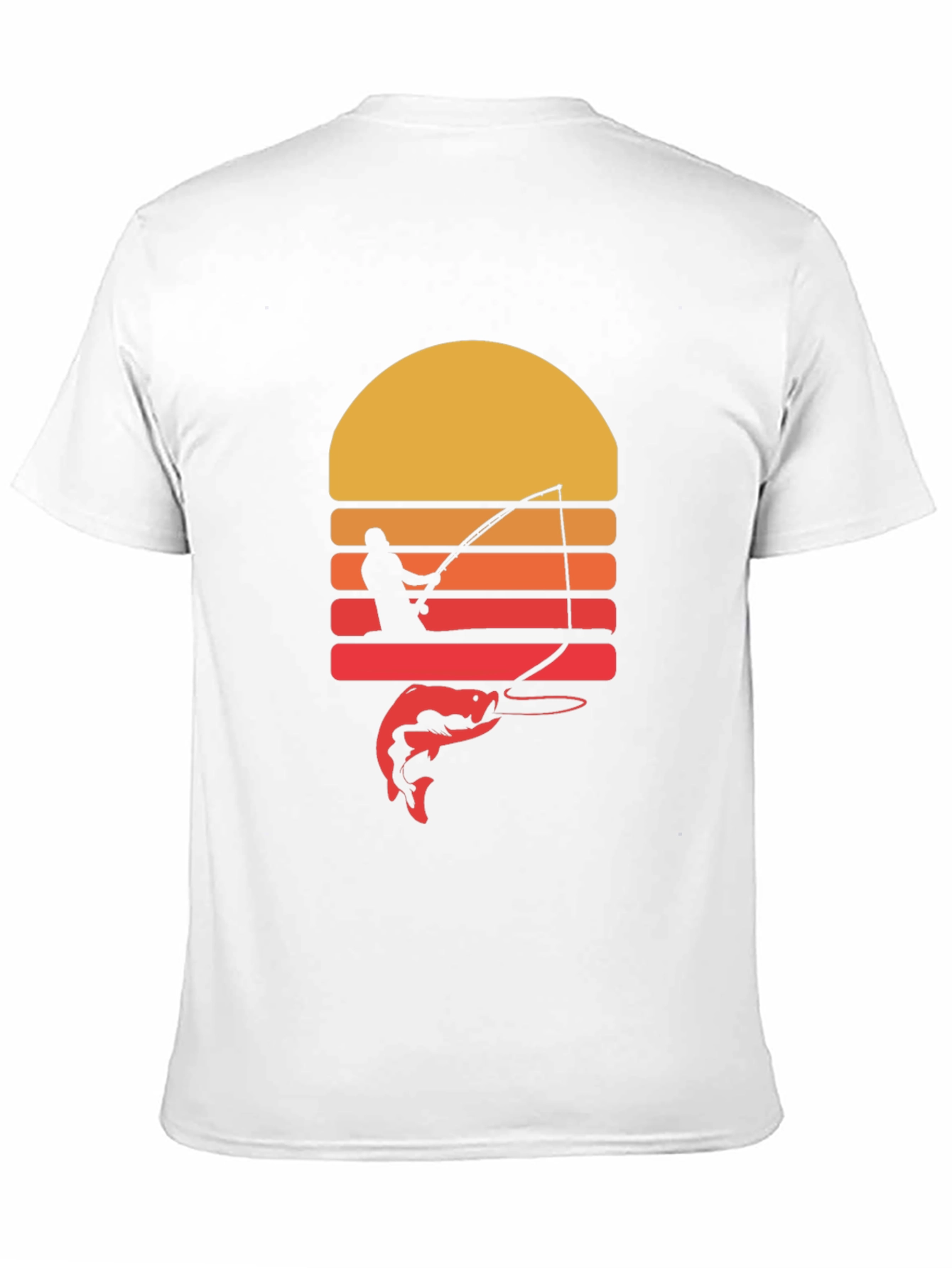 Fishing Sunset Graphic Tee
