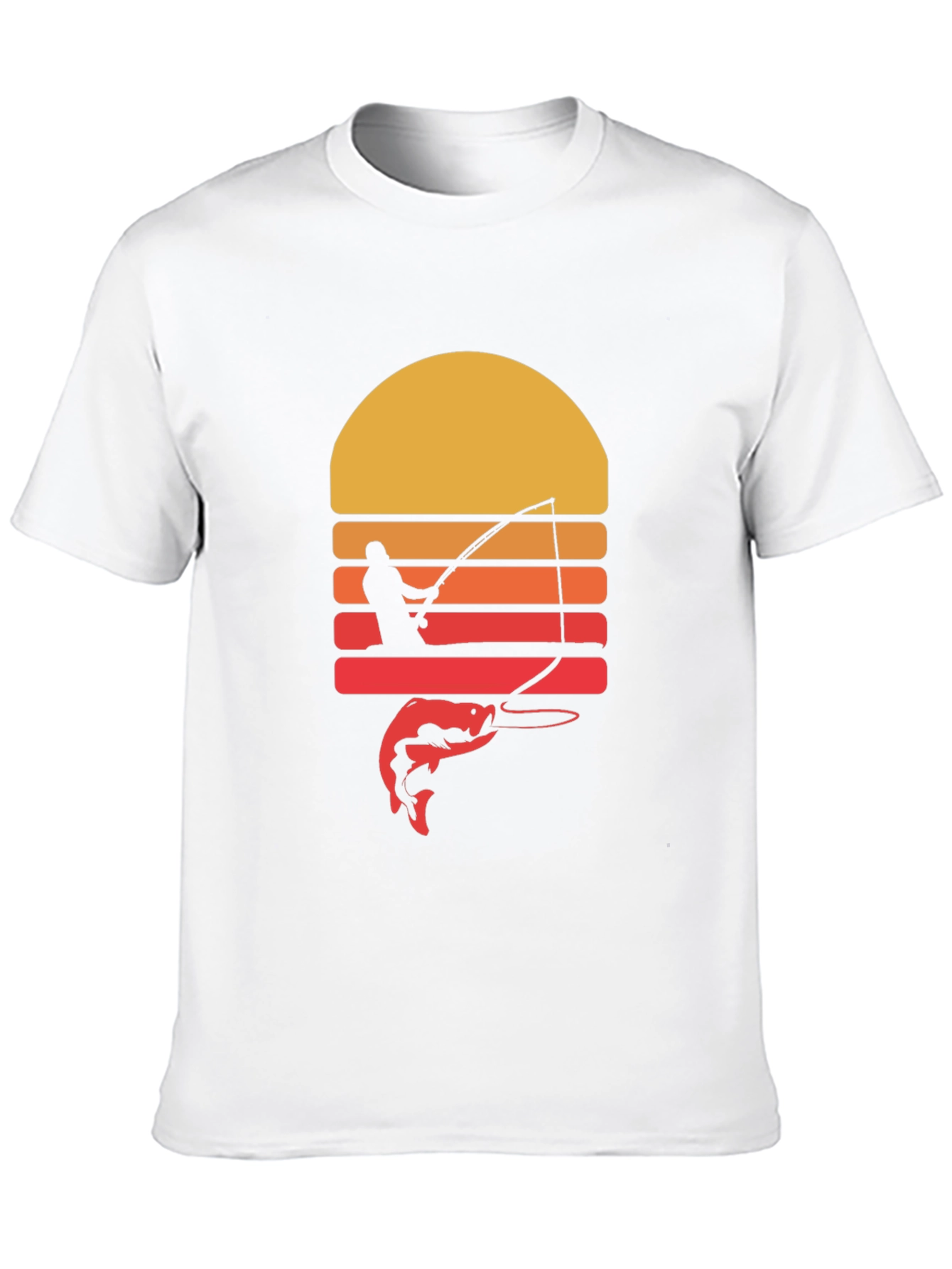 Fishing Sunset Graphic Tee