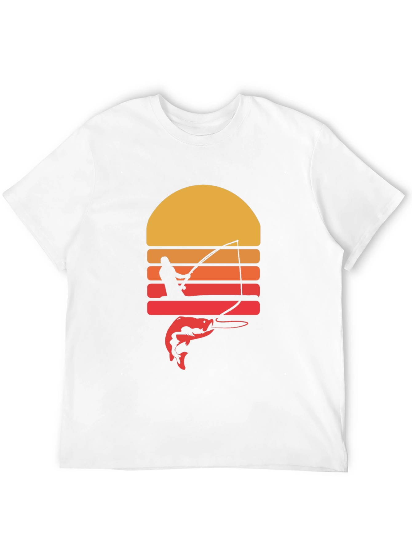 Fishing Sunset Graphic Tee