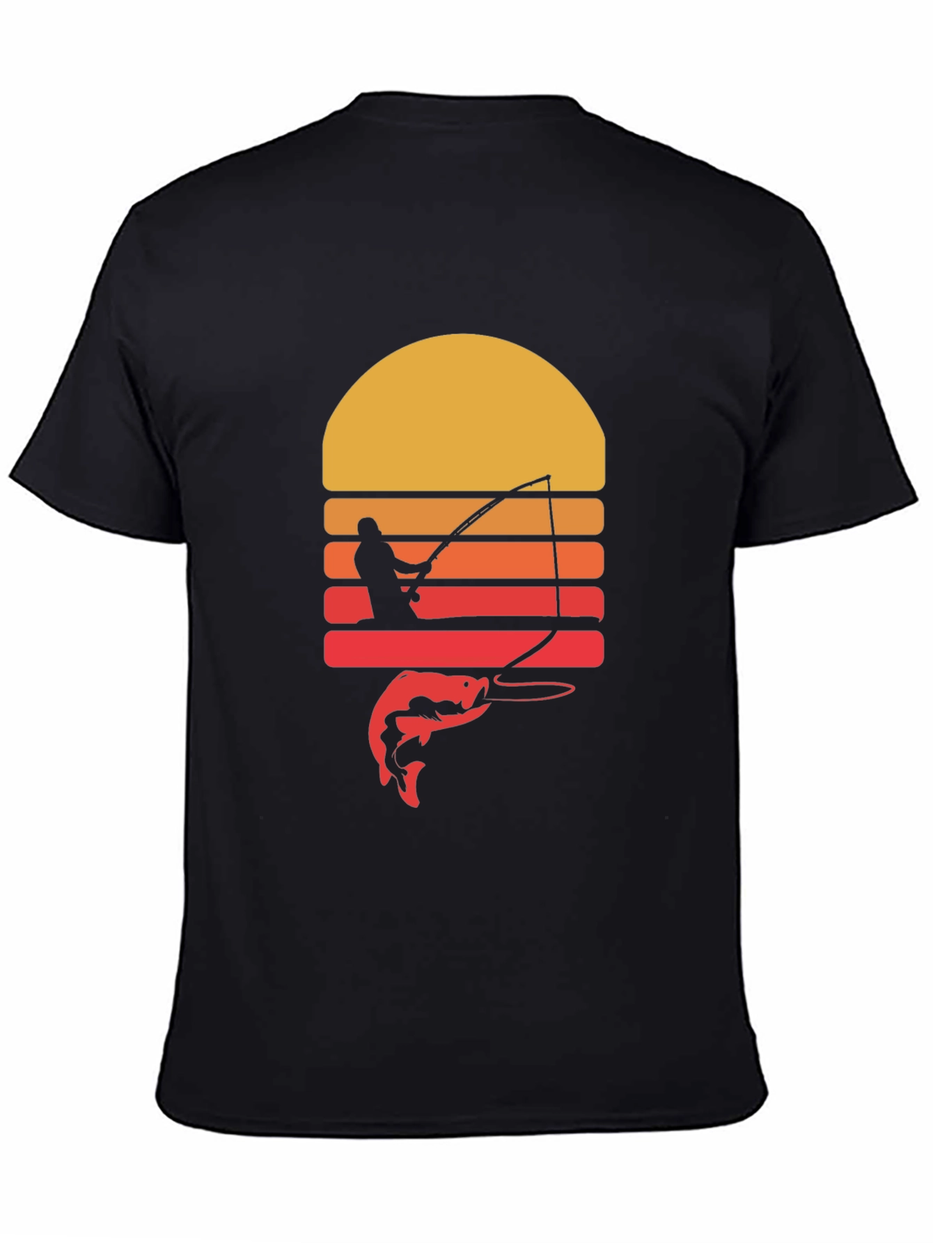 Fishing Sunset Graphic Tee