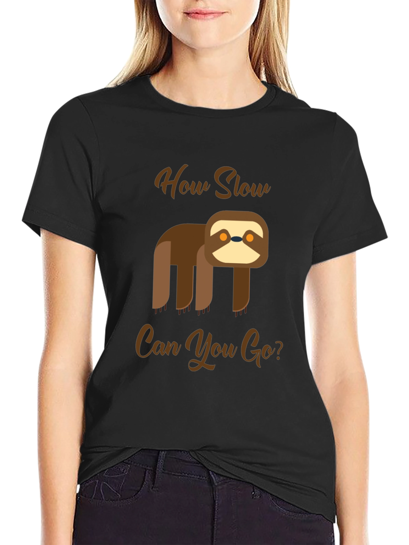 Funny Sloth T-Shirt - How Slow Can You Go?