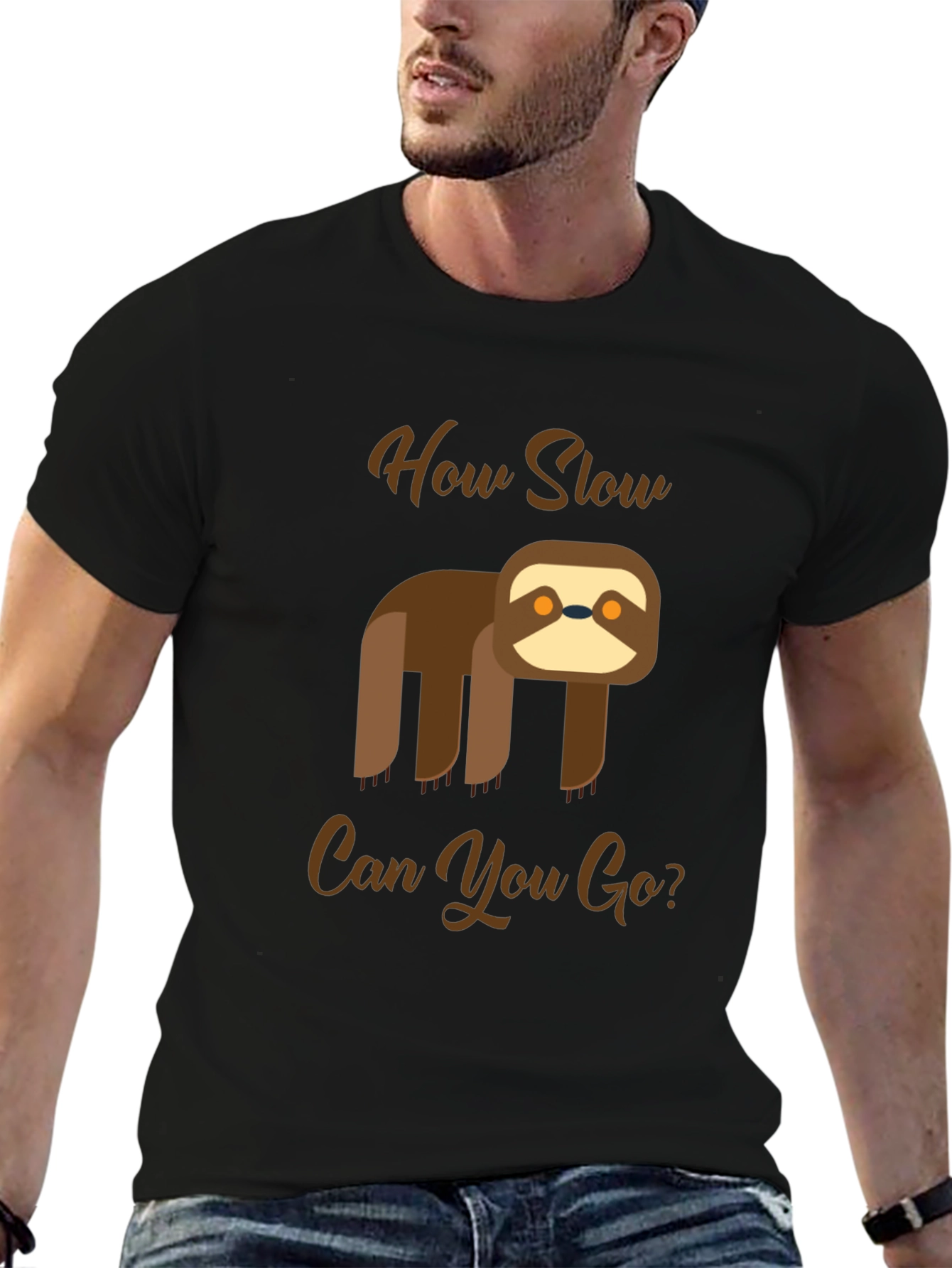 Funny Sloth T-Shirt - How Slow Can You Go?