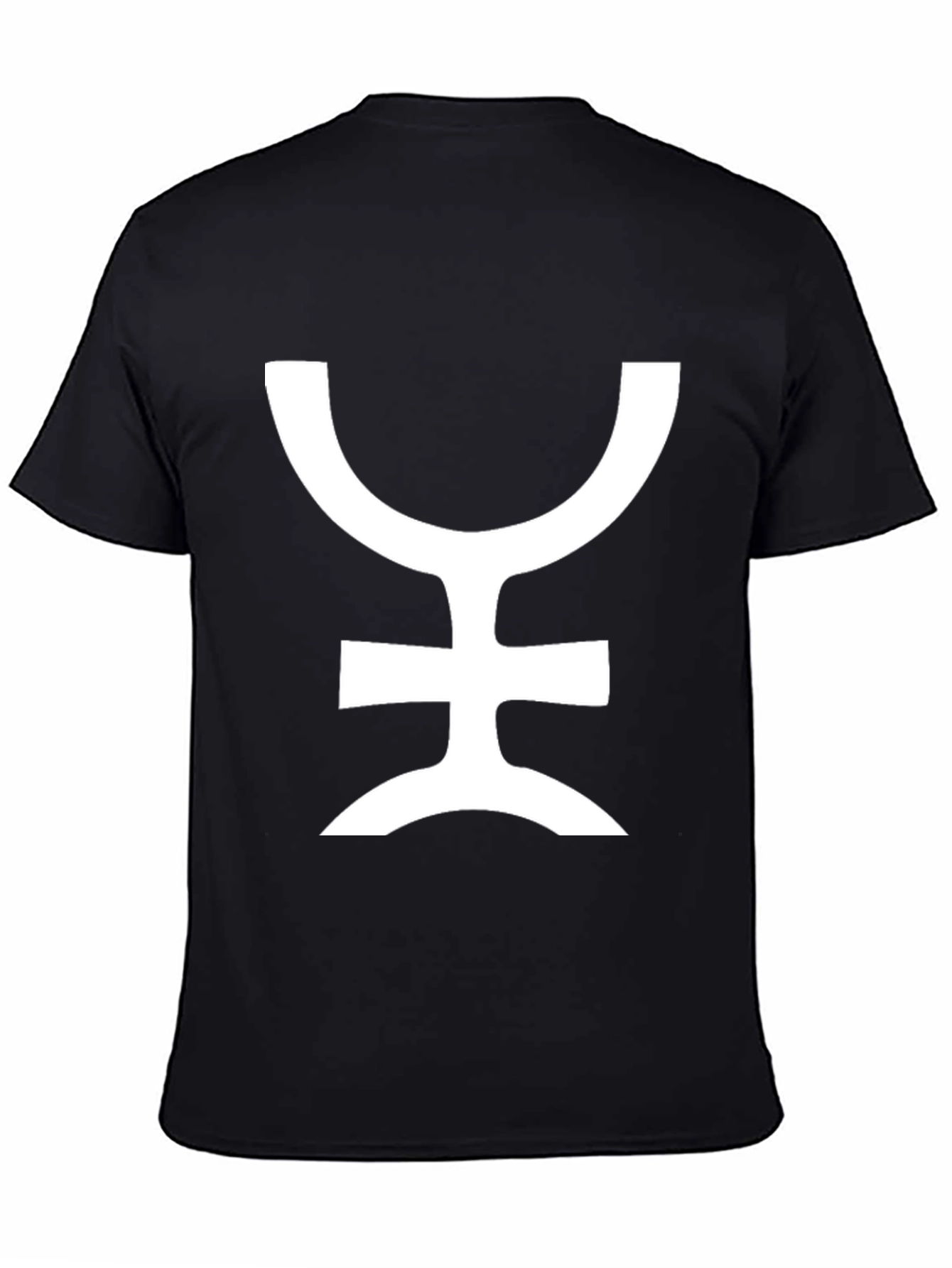 Symbol Graphic Tee - Stylish Black Cotton T-Shirt