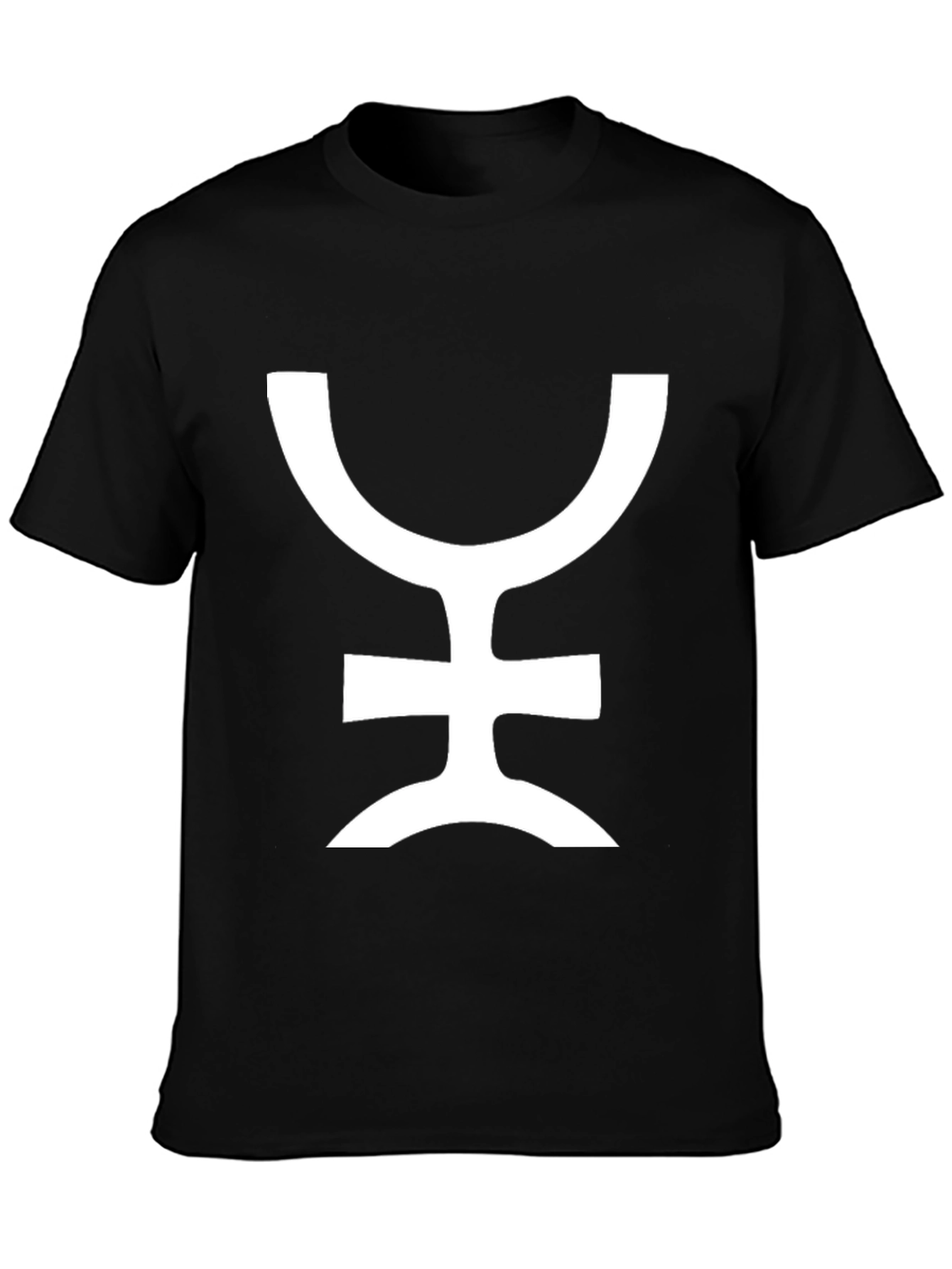 Symbol Graphic Tee - Stylish Black Cotton T-Shirt