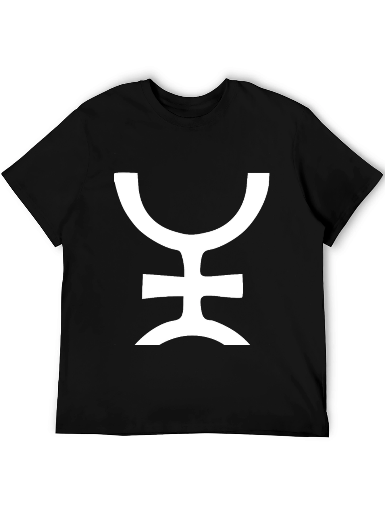 Symbol Graphic Tee - Stylish Black Cotton T-Shirt