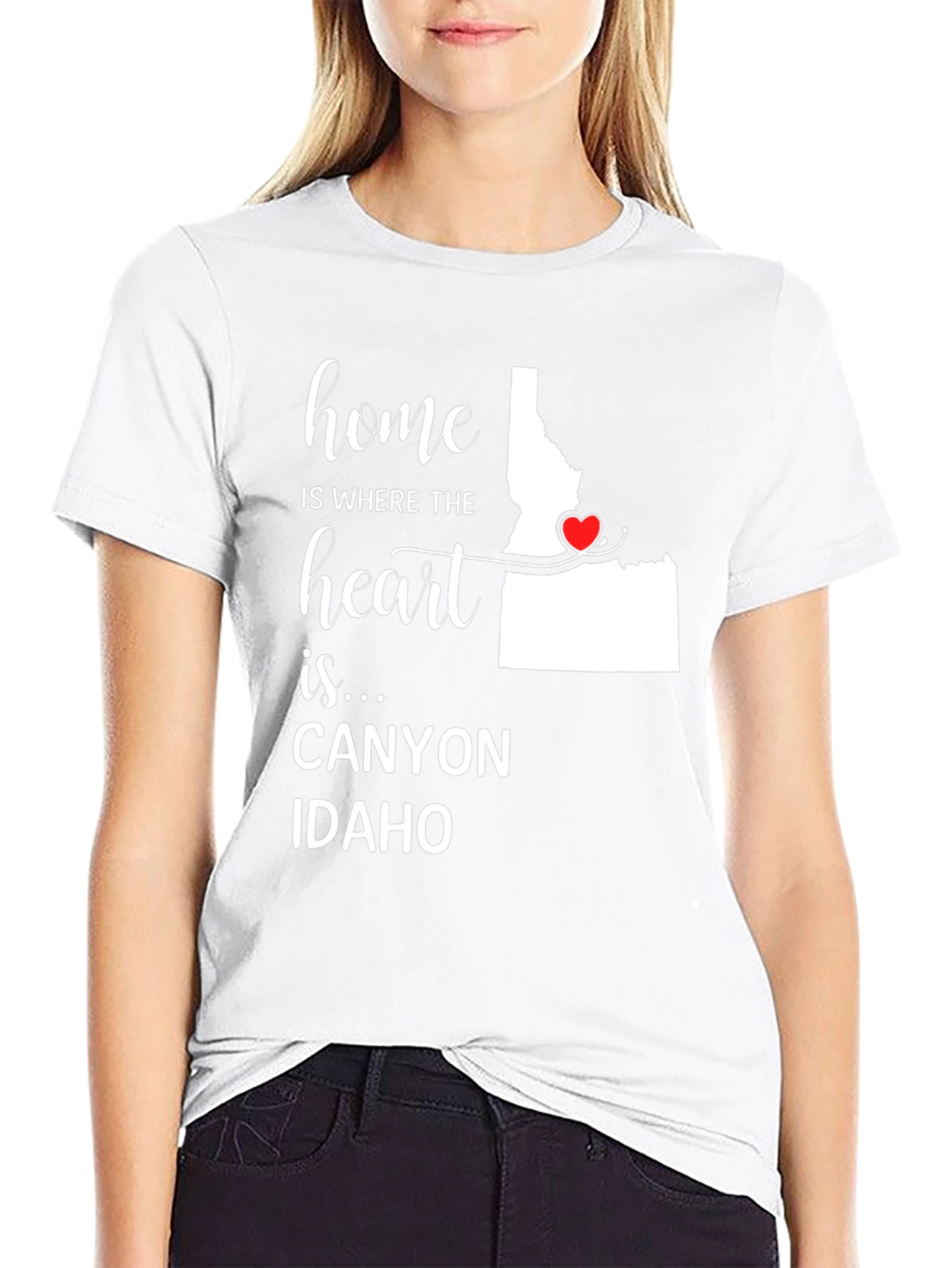 Home Is Where the Heart Is Idaho T-Shirt
