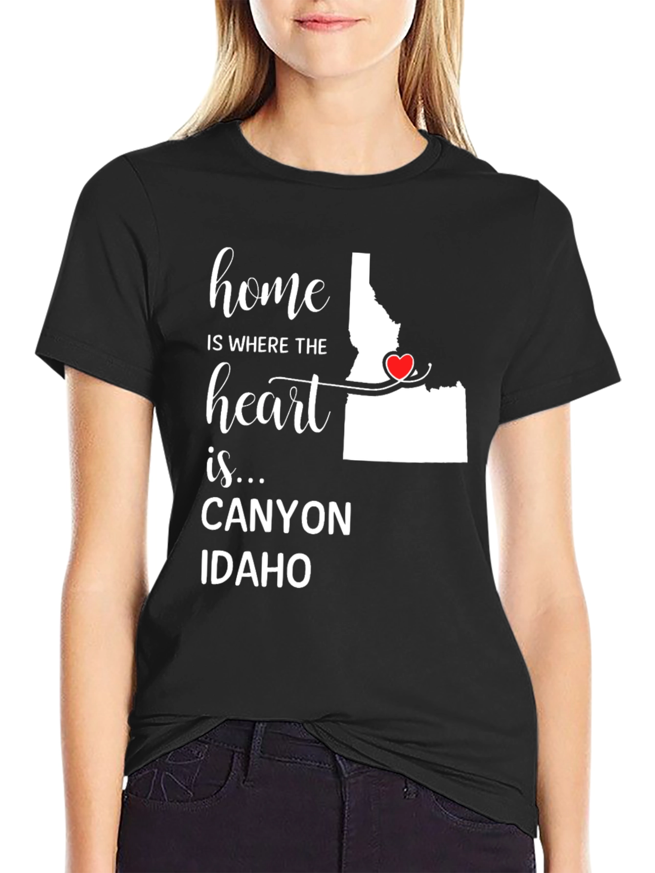 Home Is Where the Heart Is Idaho T-Shirt
