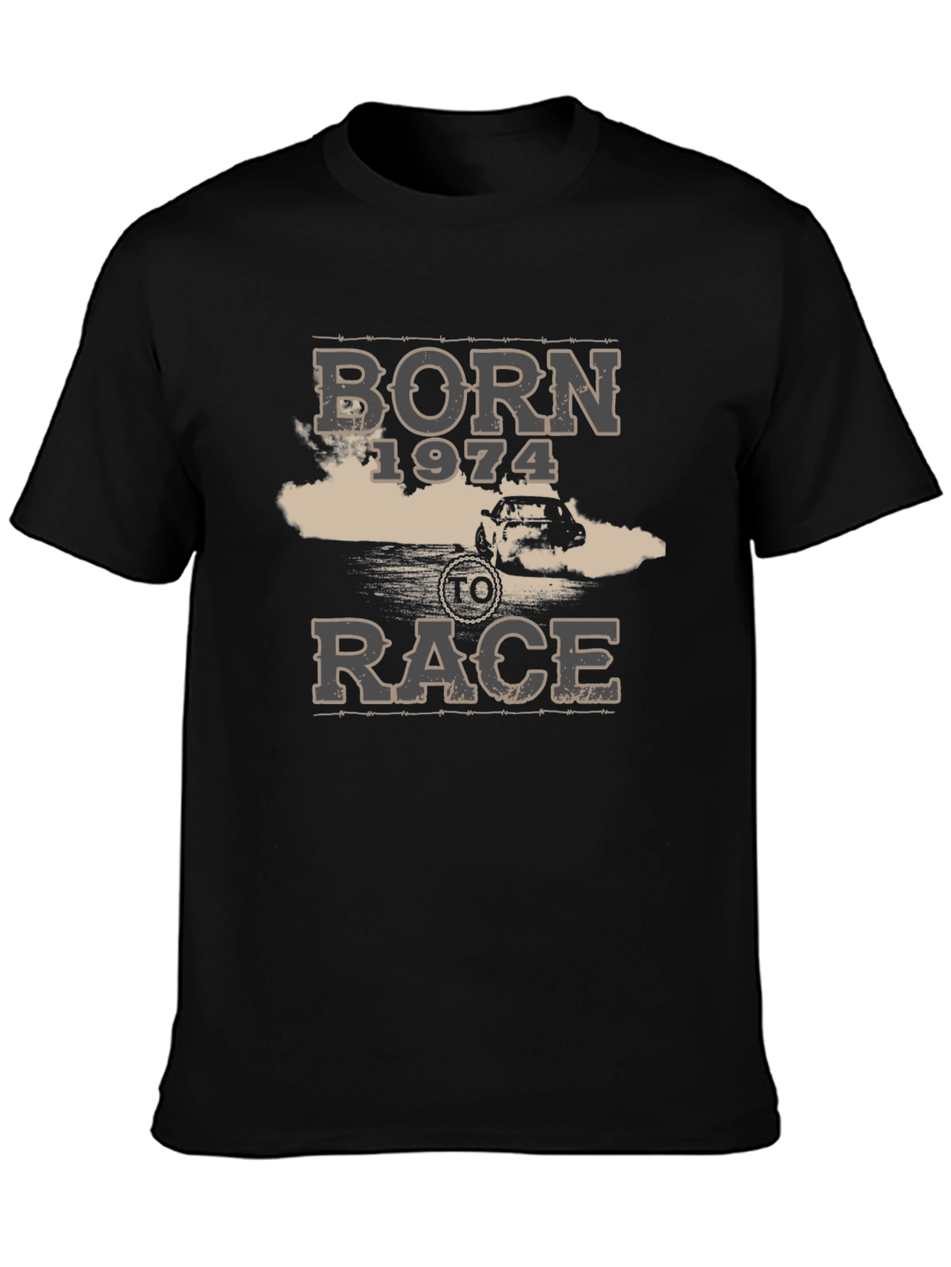 Born 1974 to Race Tee - Black