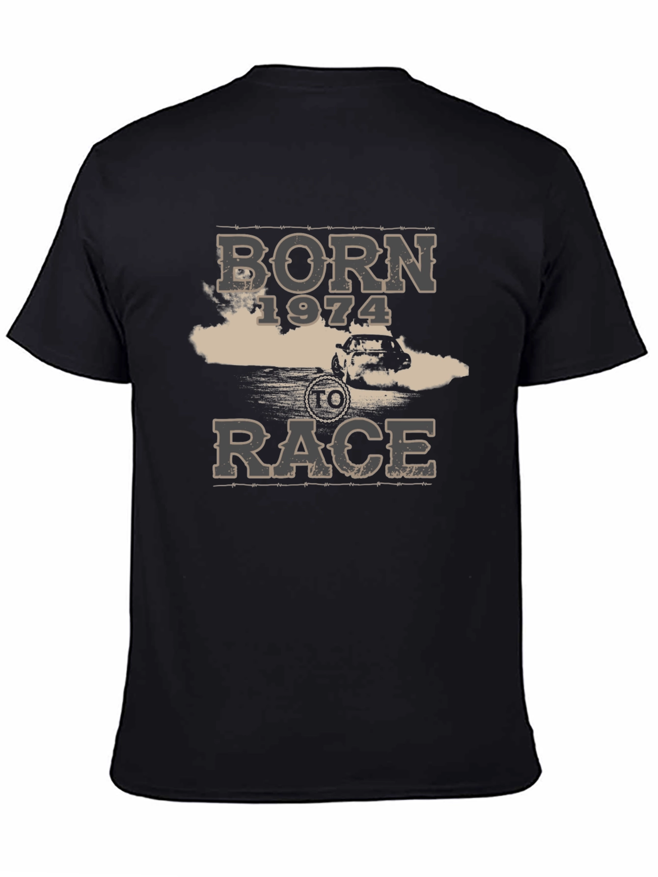 Born 1974 to Race Tee - Black