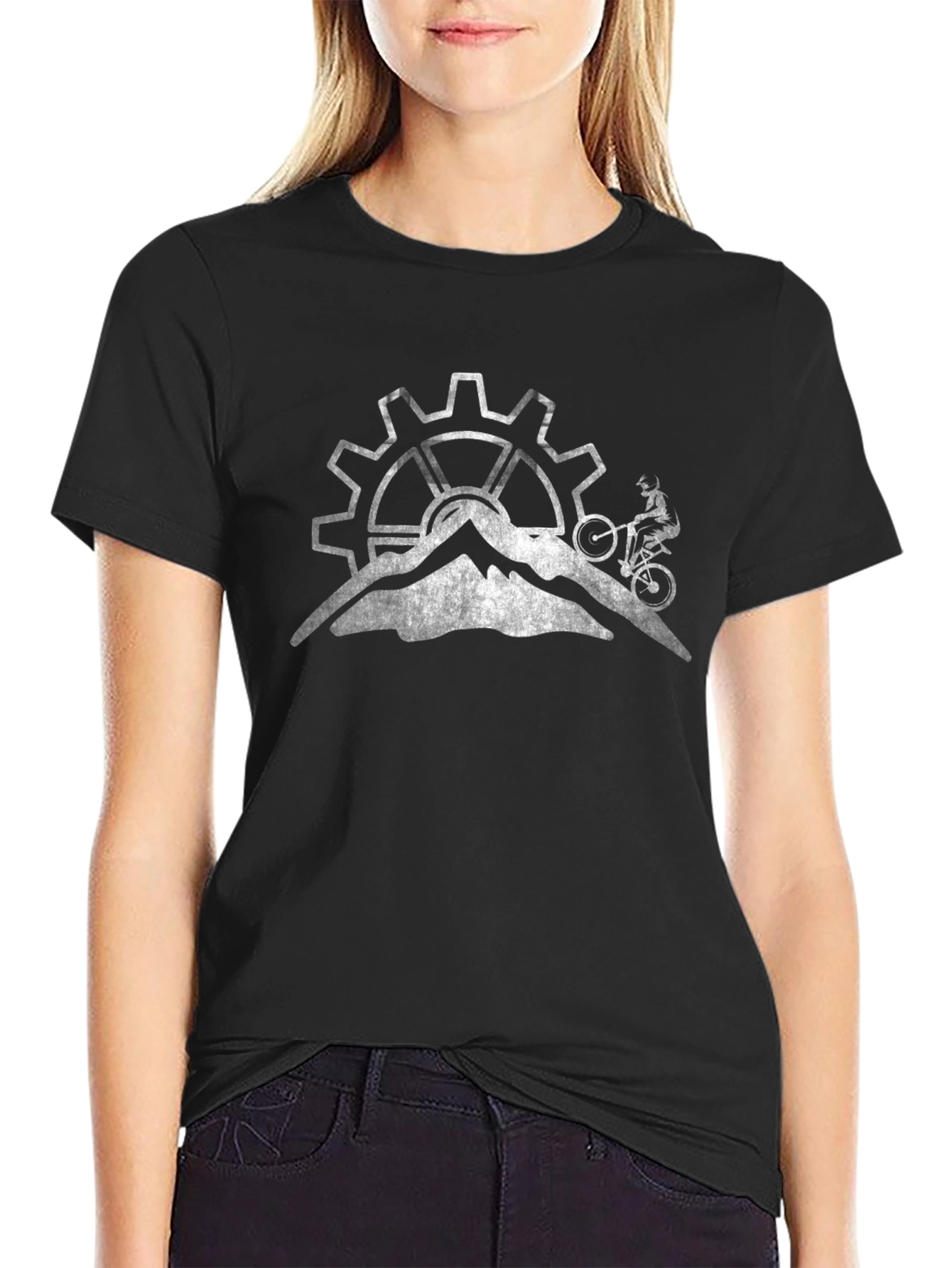 Mountain Biking T-Shirt: Gear Peak Design Adventure Tee
