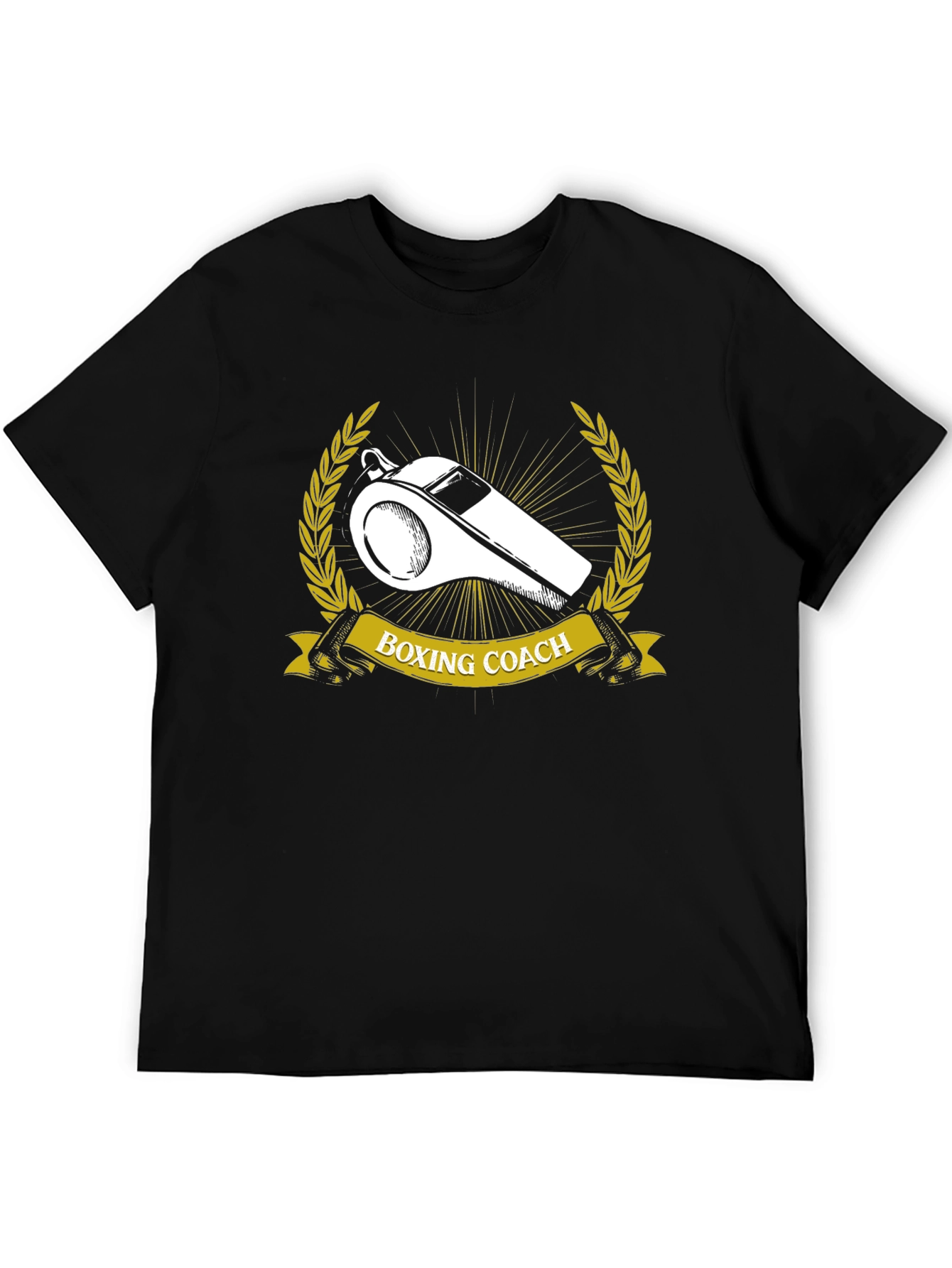 Boxing Coach Graphic Tee - Referee Whistle Design