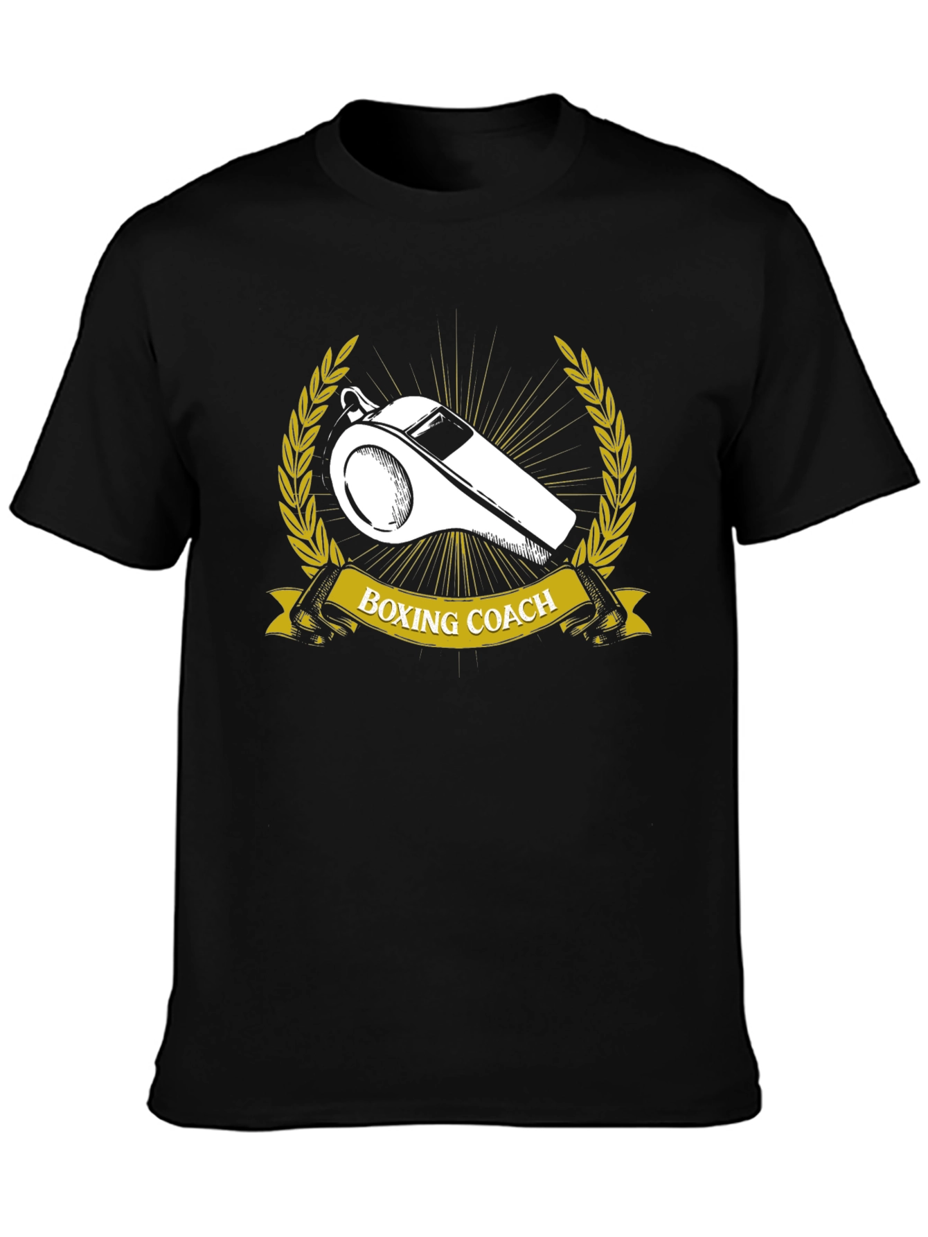 Boxing Coach Graphic Tee - Referee Whistle Design