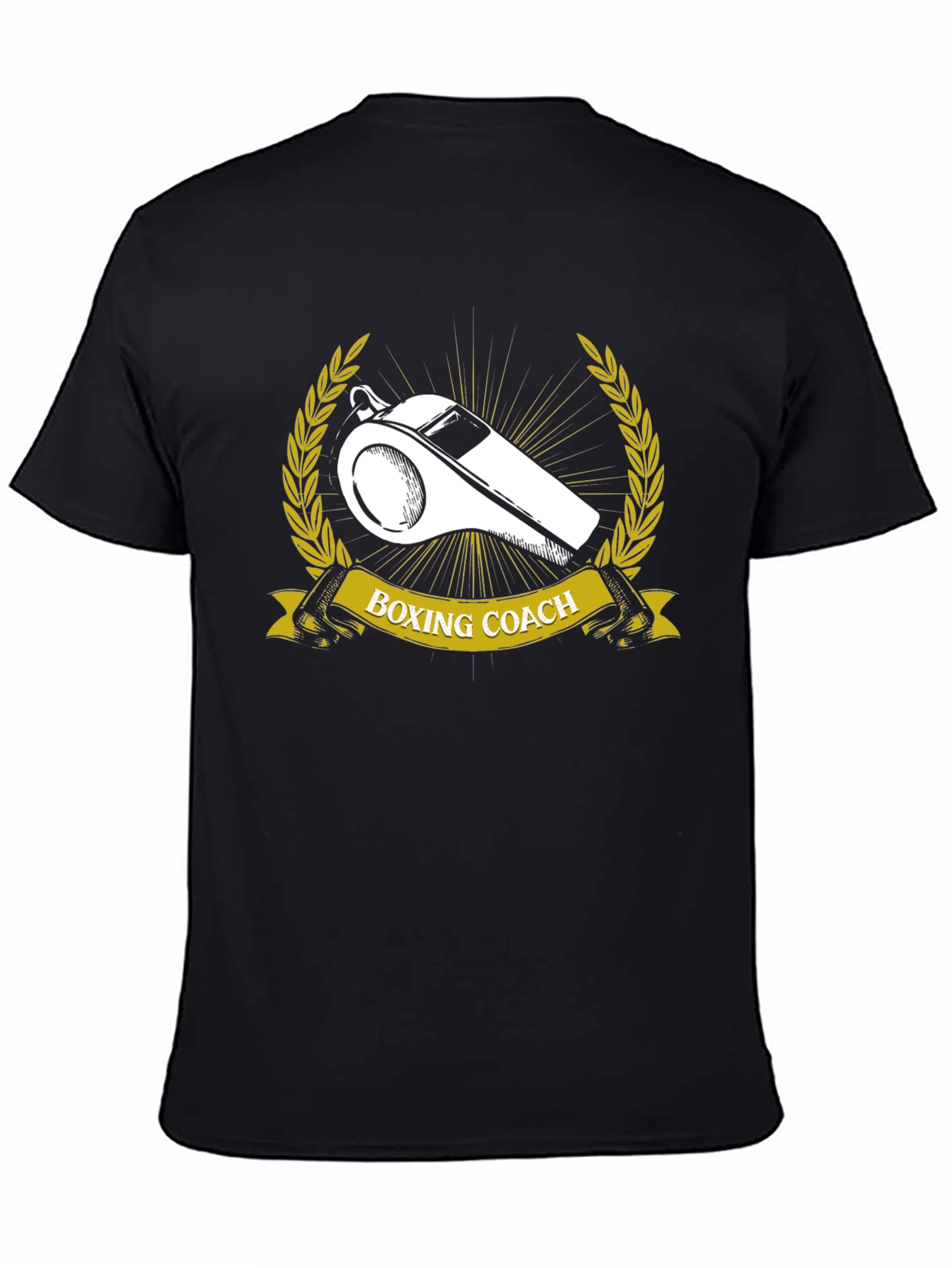 Boxing Coach Graphic Tee - Referee Whistle Design