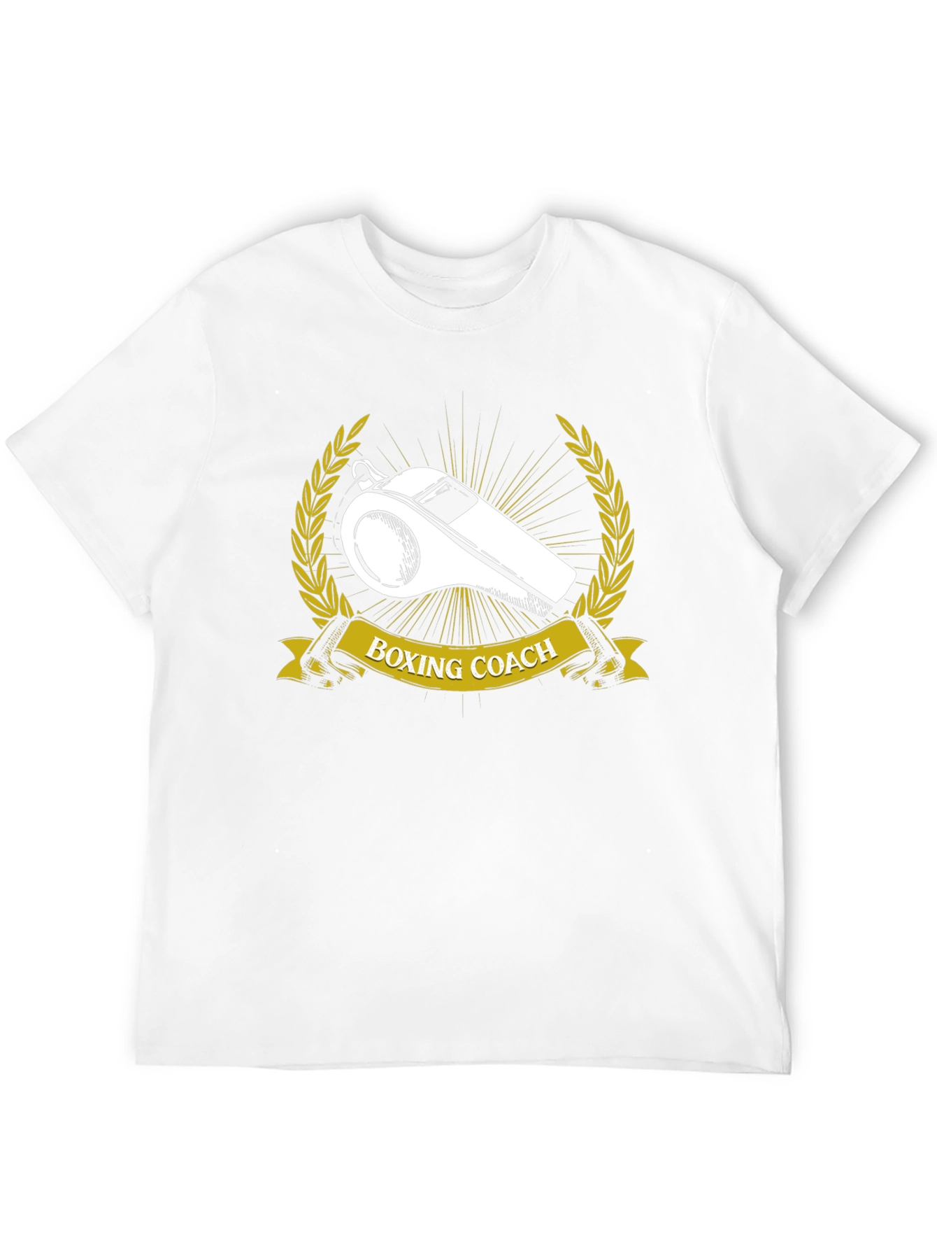 Boxing Coach Graphic Tee - Referee Whistle Design