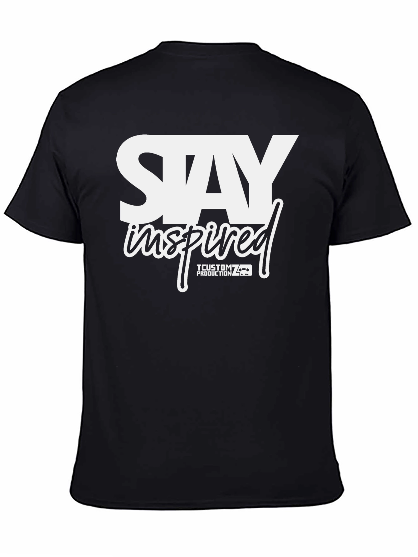 Stay Inspired Graphic Tee - Black