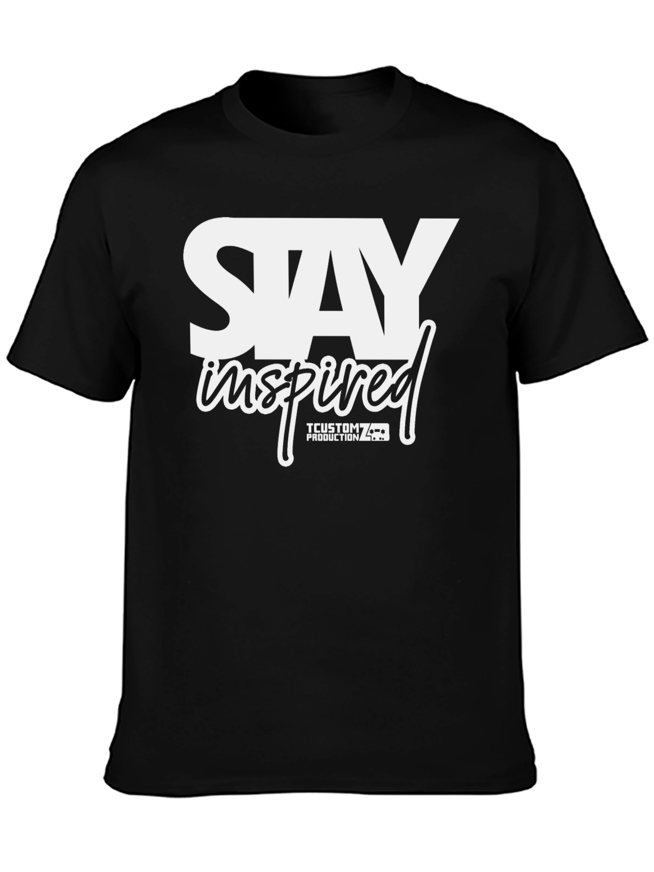 Stay Inspired Graphic Tee - Black