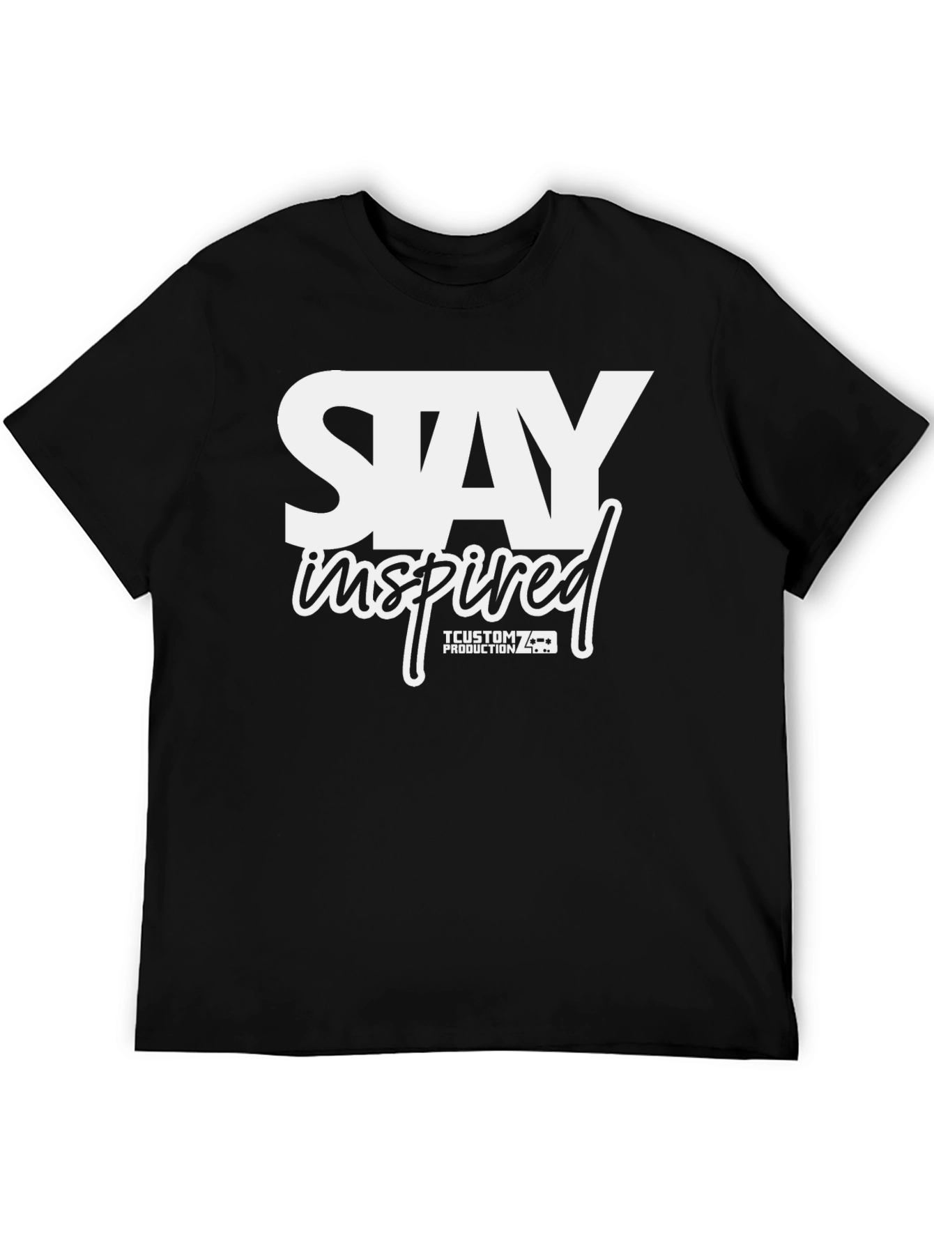 Stay Inspired Graphic Tee - Black