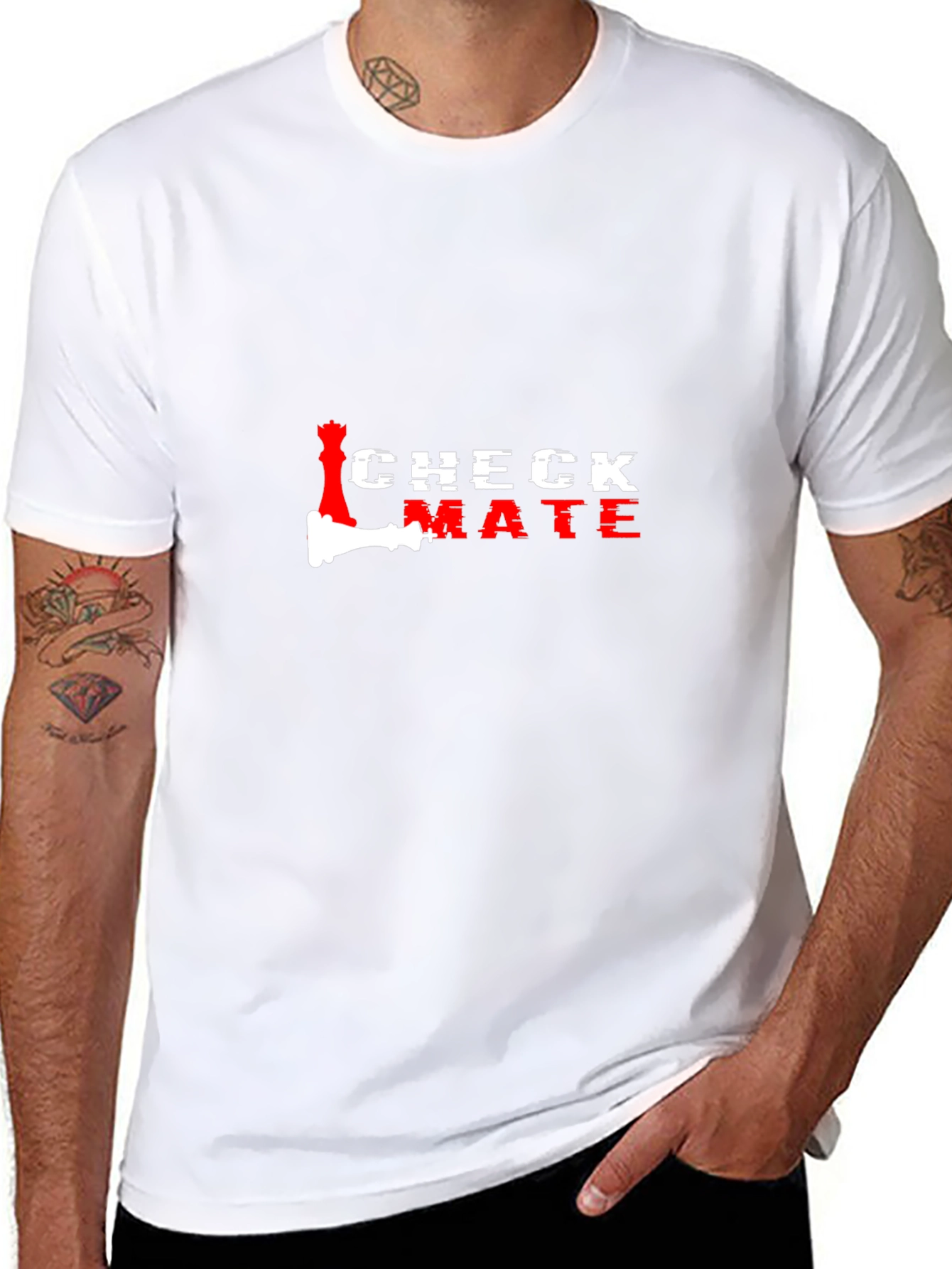 Checkmate Graphic Tee - Chess King/Queen T-Shirt