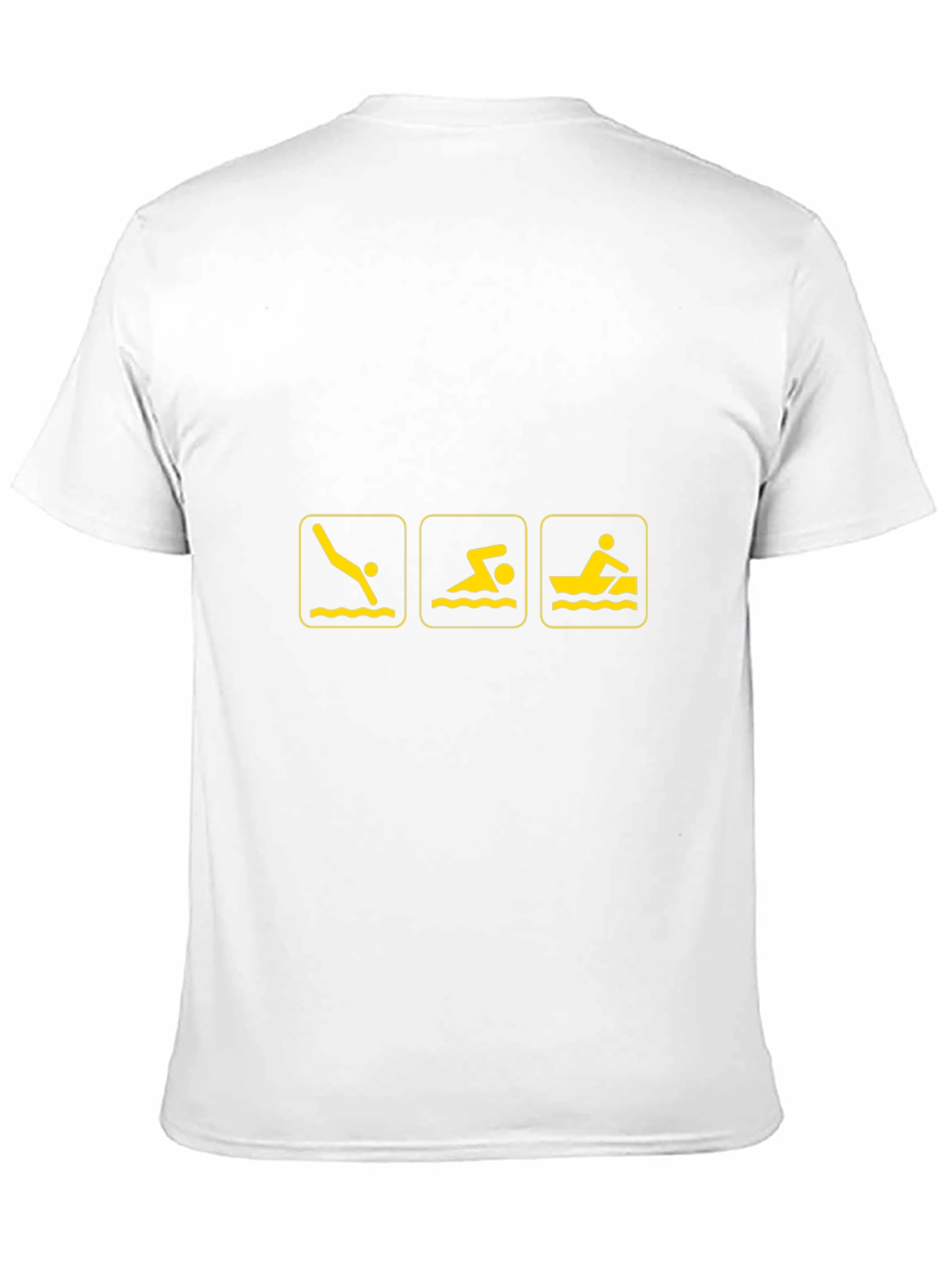 Swimming Triathlon Black T-Shirt