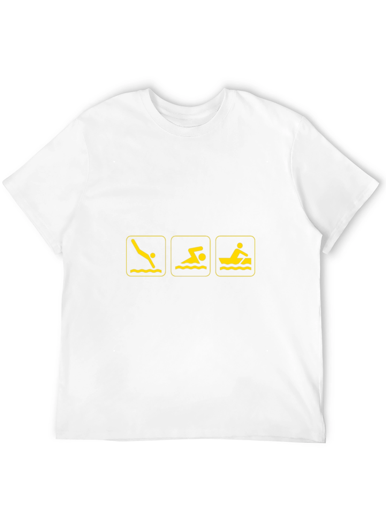 Swimming Triathlon Black T-Shirt