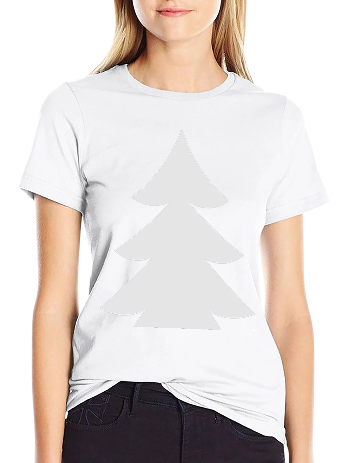 Christmas Tree Graphic Black T-Shirt