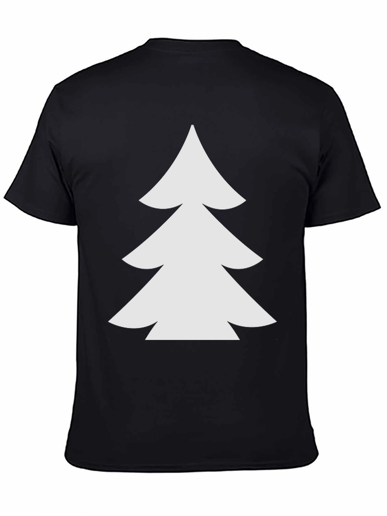 Christmas Tree Graphic Black T-Shirt