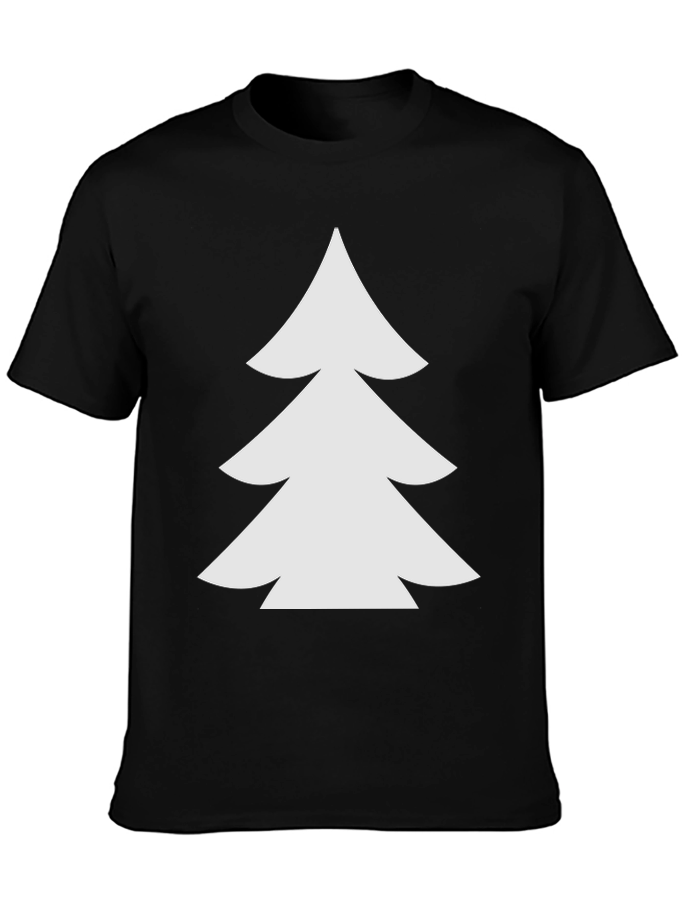 Christmas Tree Graphic Black T-Shirt