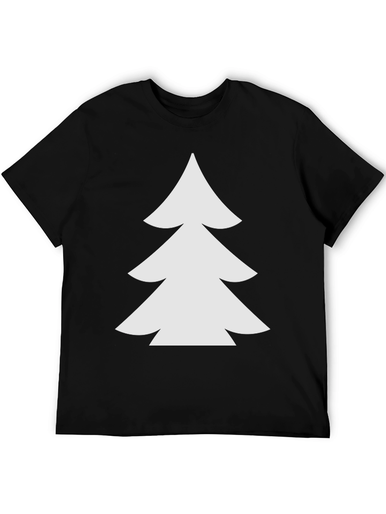 Christmas Tree Graphic Black T-Shirt