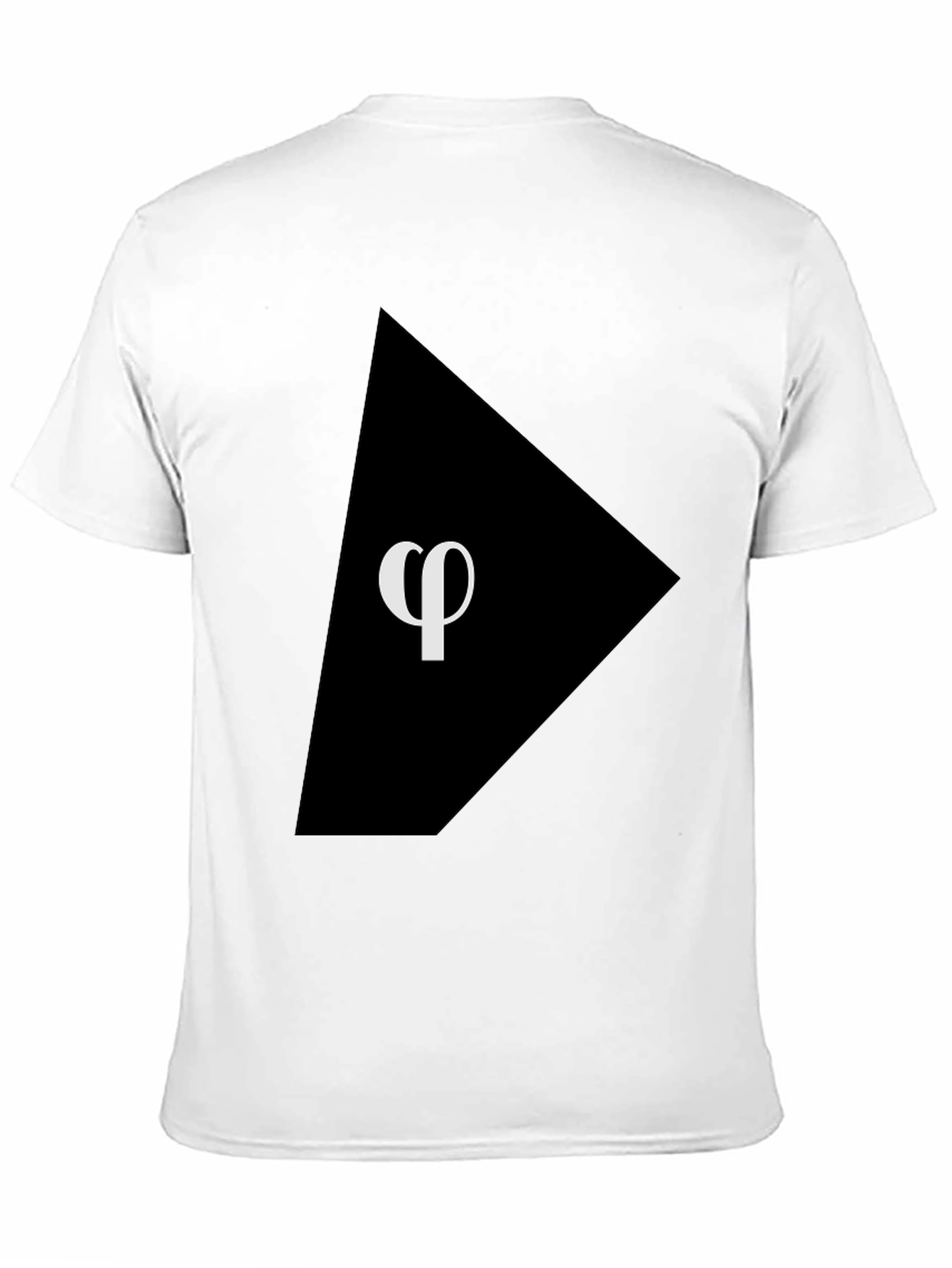 Phi Symbol Graphic Black T-Shirt
