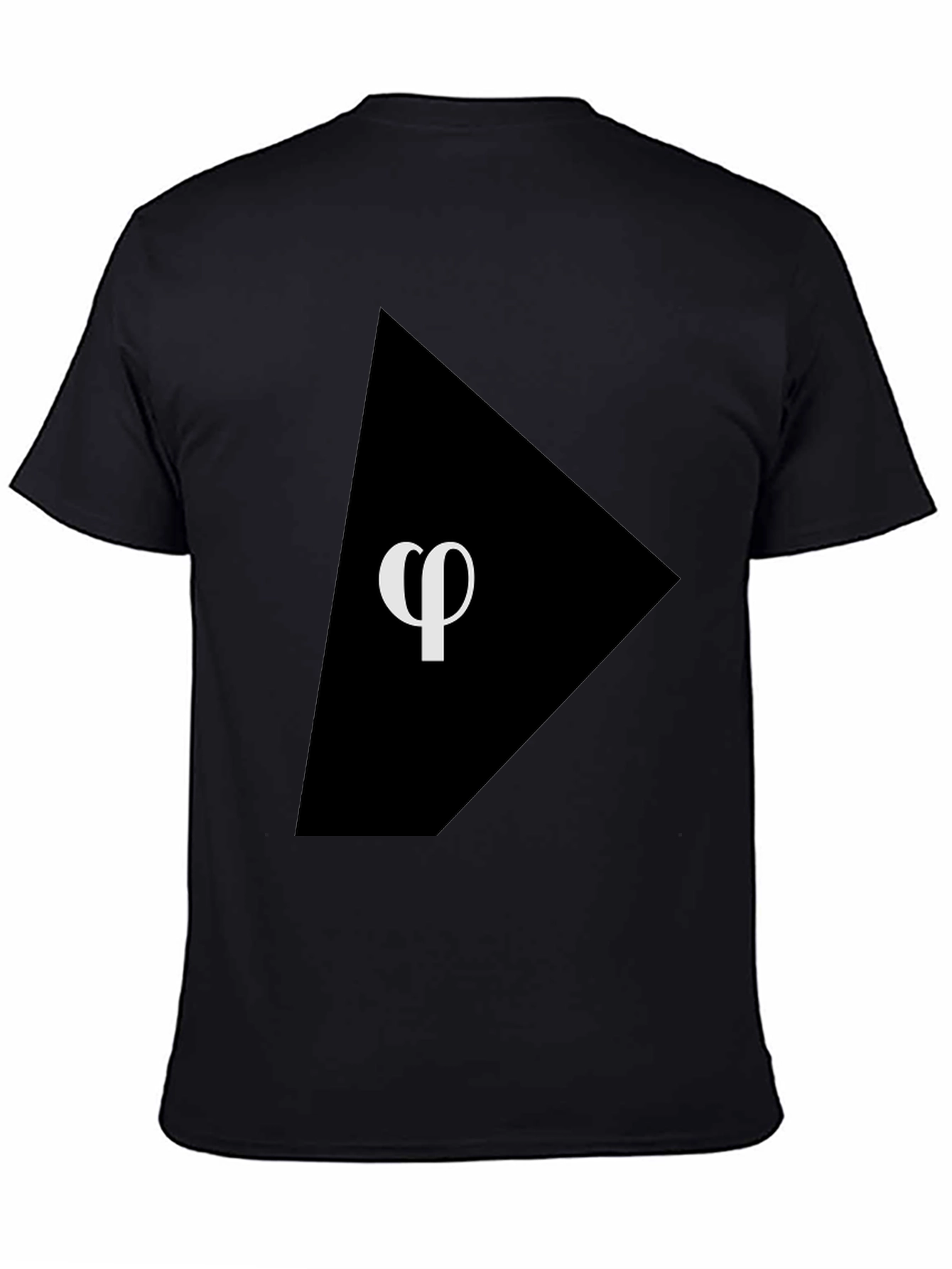 Phi Symbol Graphic Black T-Shirt