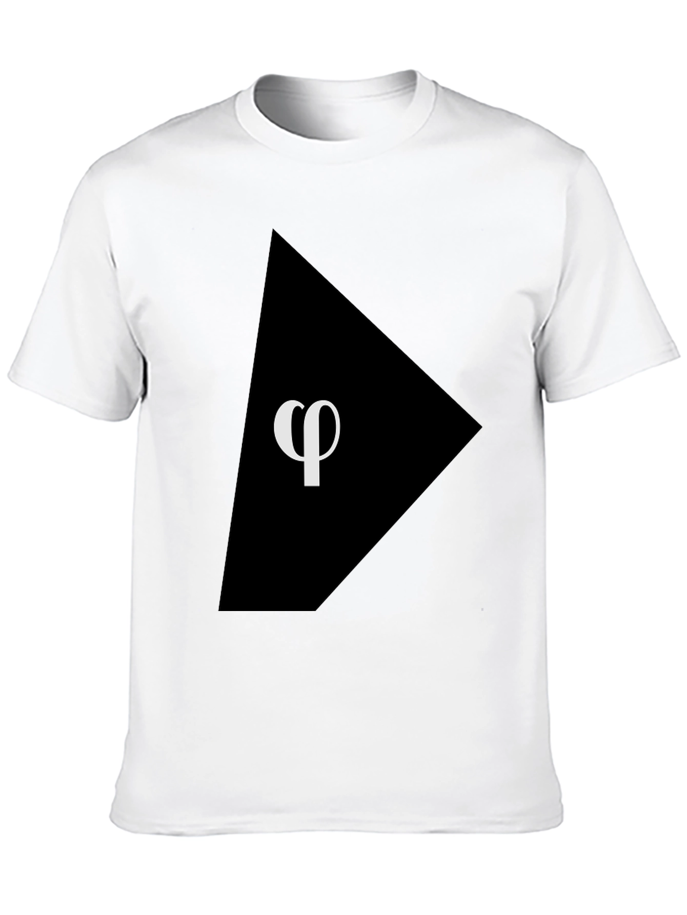 Phi Symbol Graphic Black T-Shirt