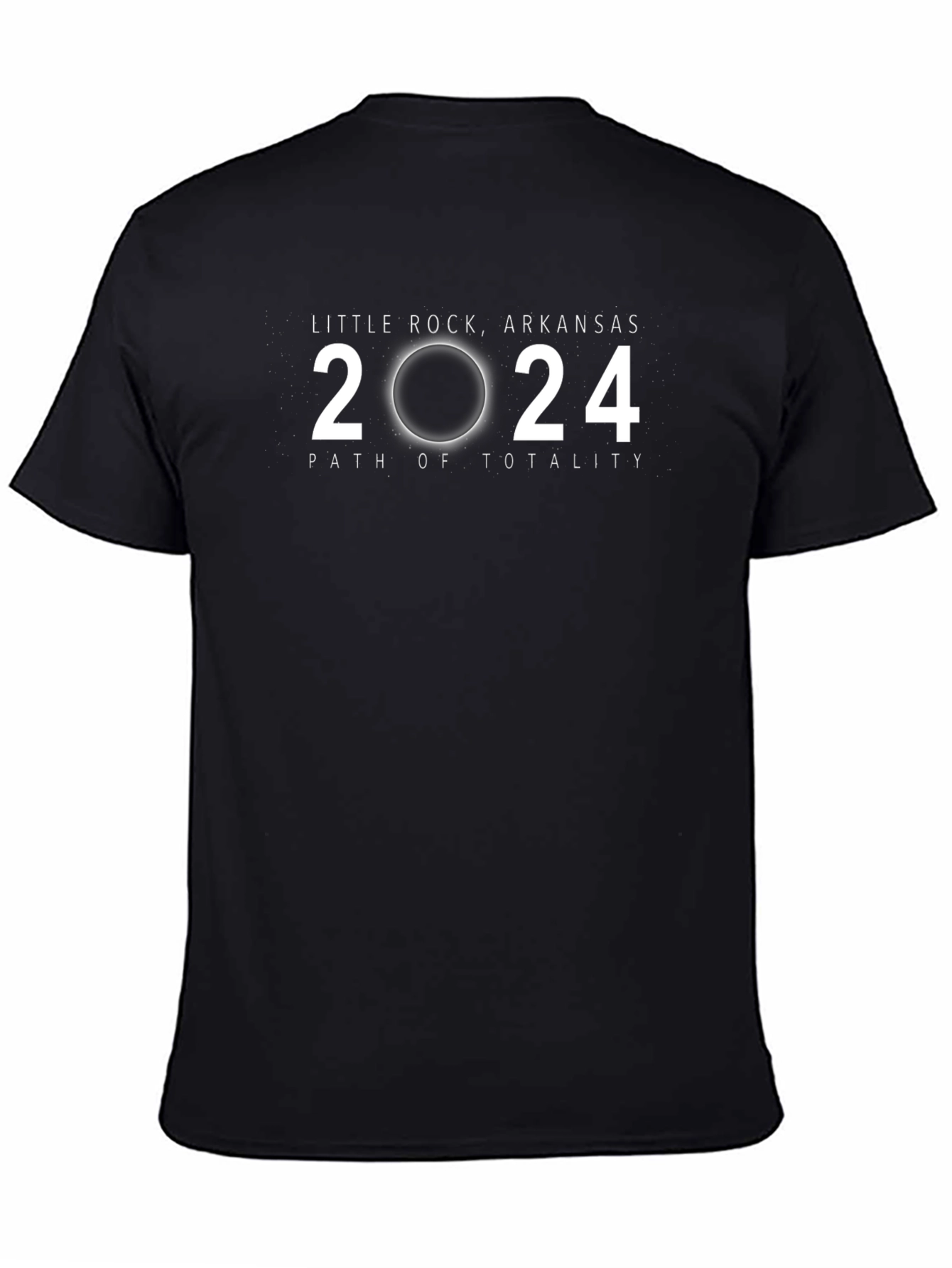 Little Rock Arkansas 2024 Path of Totality Eclipse T-Shirt
