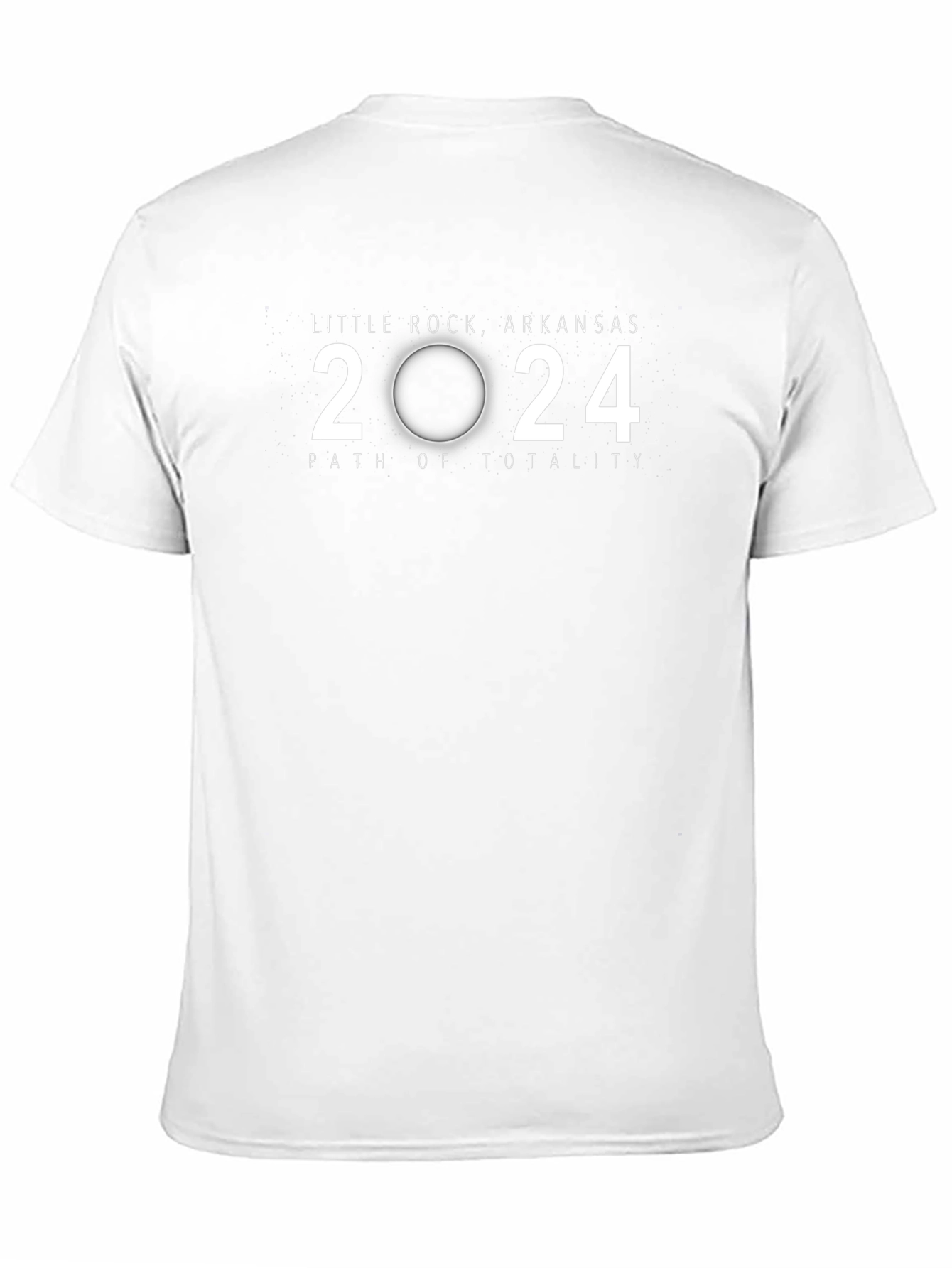 Little Rock Arkansas 2024 Path of Totality Eclipse T-Shirt