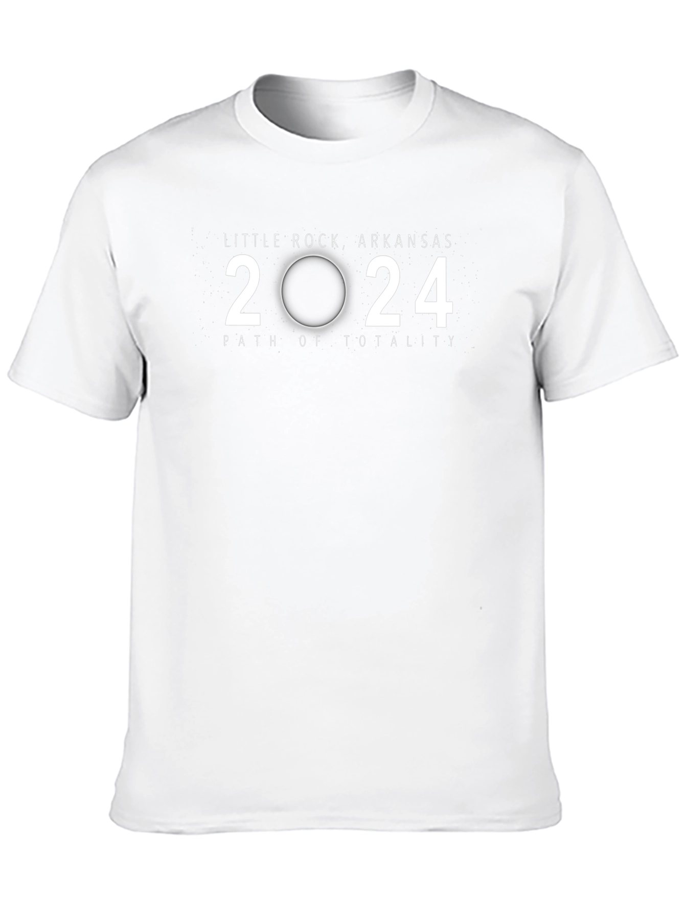 Little Rock Arkansas 2024 Path of Totality Eclipse T-Shirt